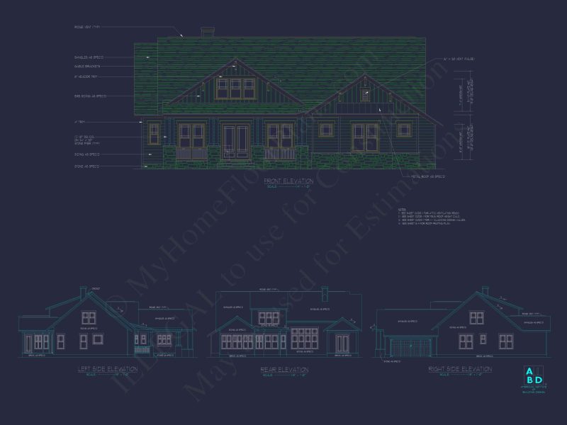Spacious 1.5-Story Craftsman House Plan with Open Floor Layout