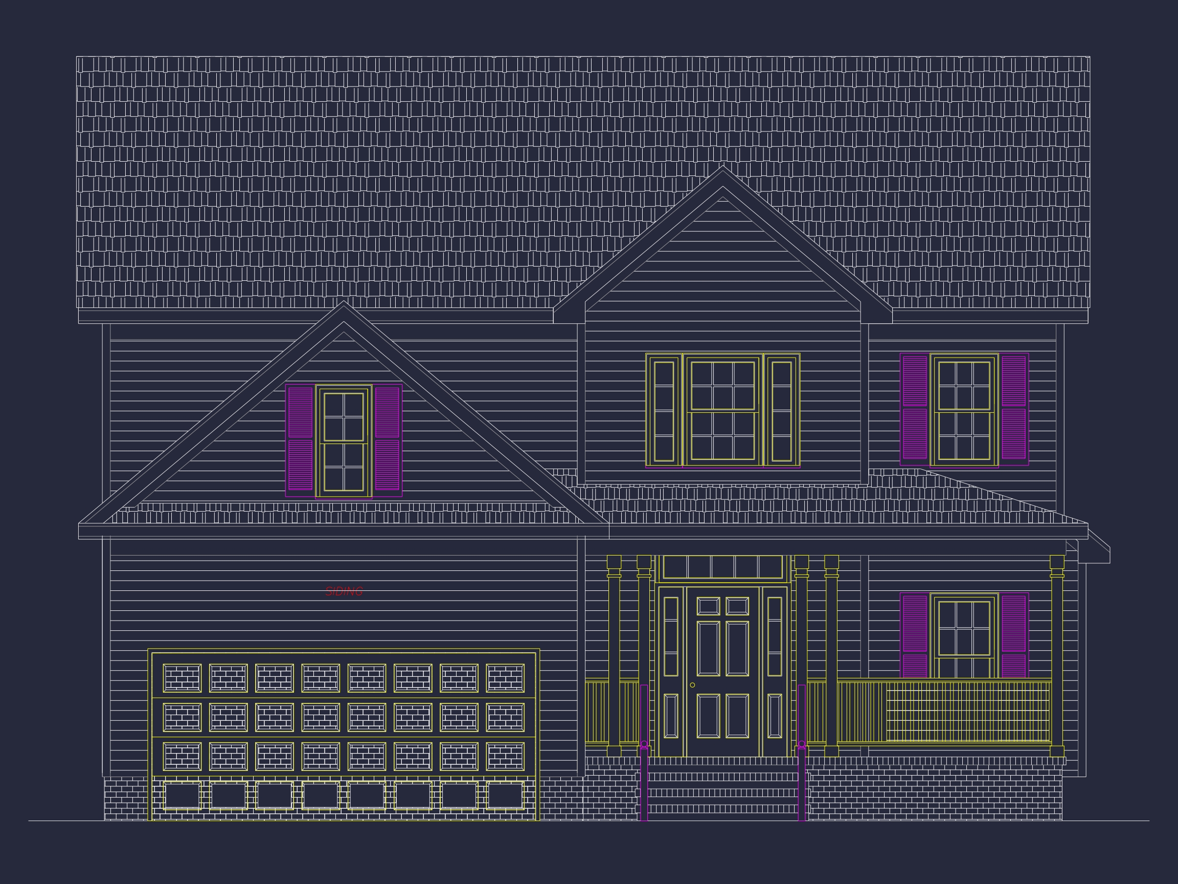 2-Story Home Plan with 3 Bedrooms,CAD Designs & Blueprint