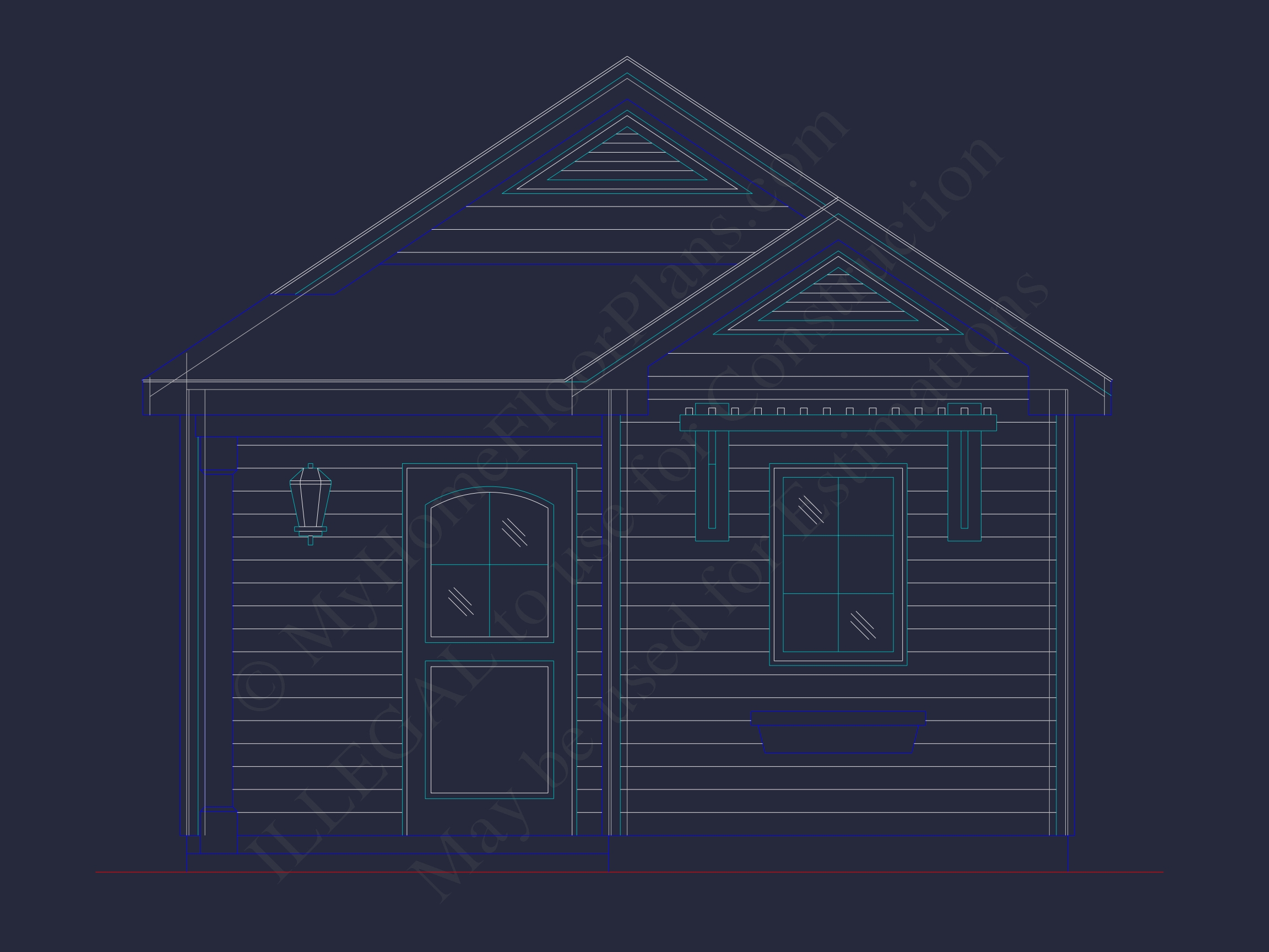 Charming Cottage-Style Floor Plan with CAD Blueprints