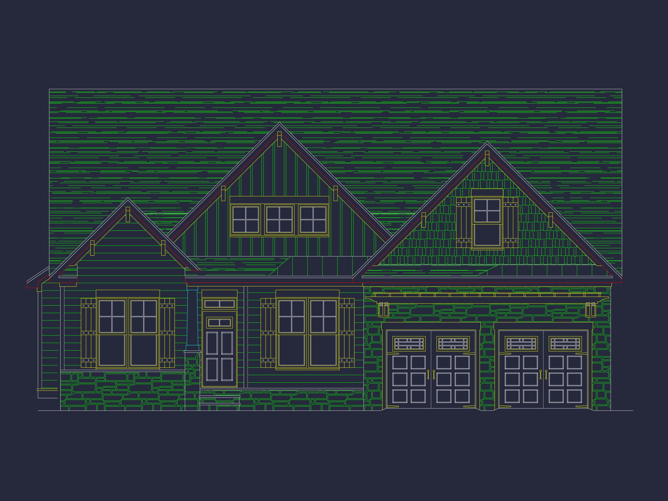 Craftsman Home Floor Plan with 1.5 Stories and CAD Designs