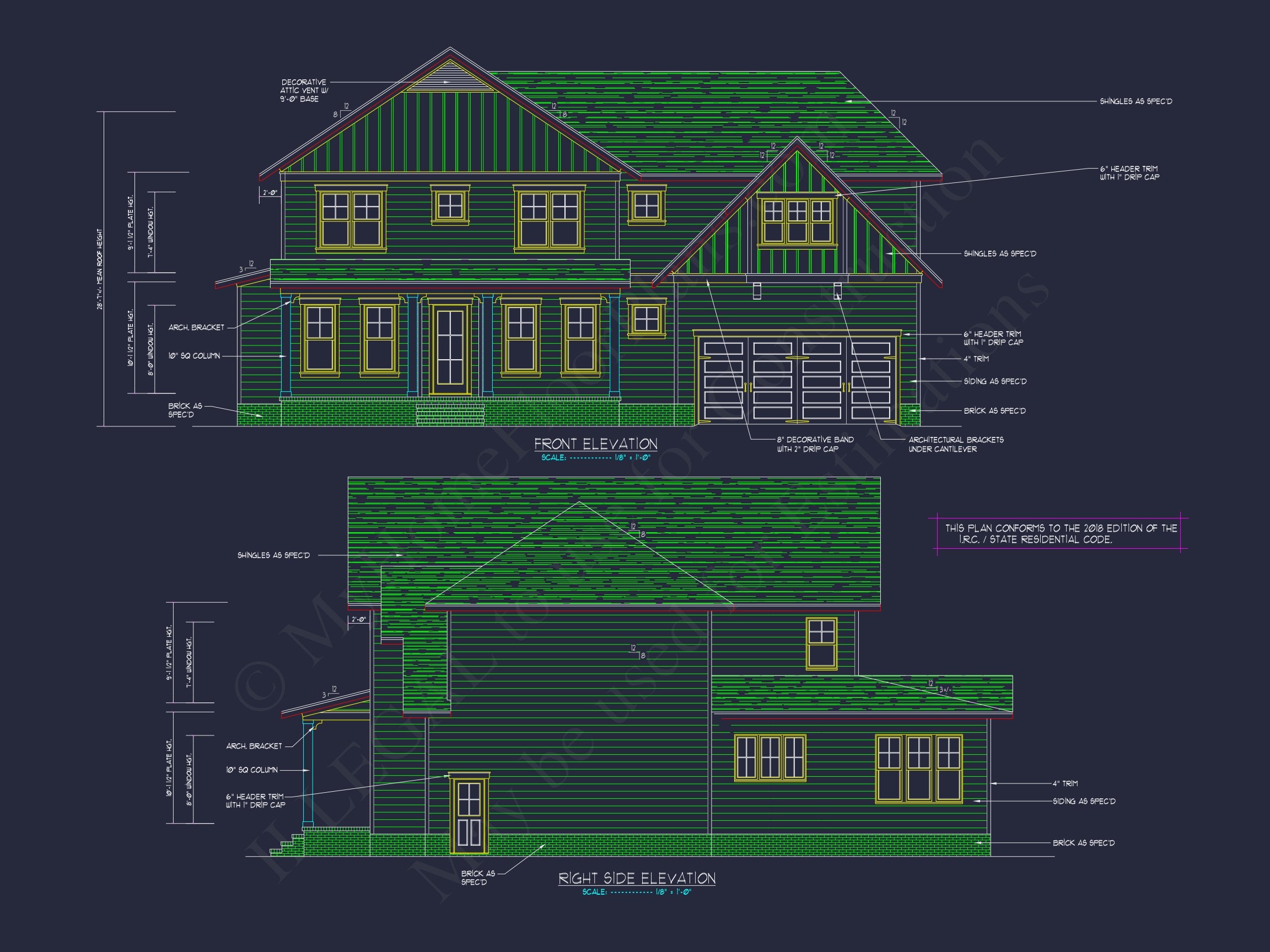 Efficient 2-Story Craftsman Home Plan with Flexible Garage Options