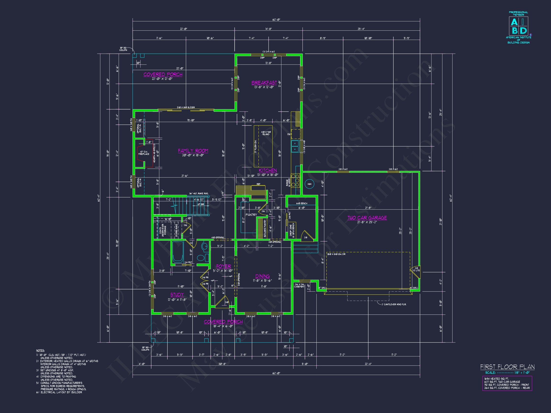 Efficient 2-Story Craftsman Home Plan with Flexible Garage Options