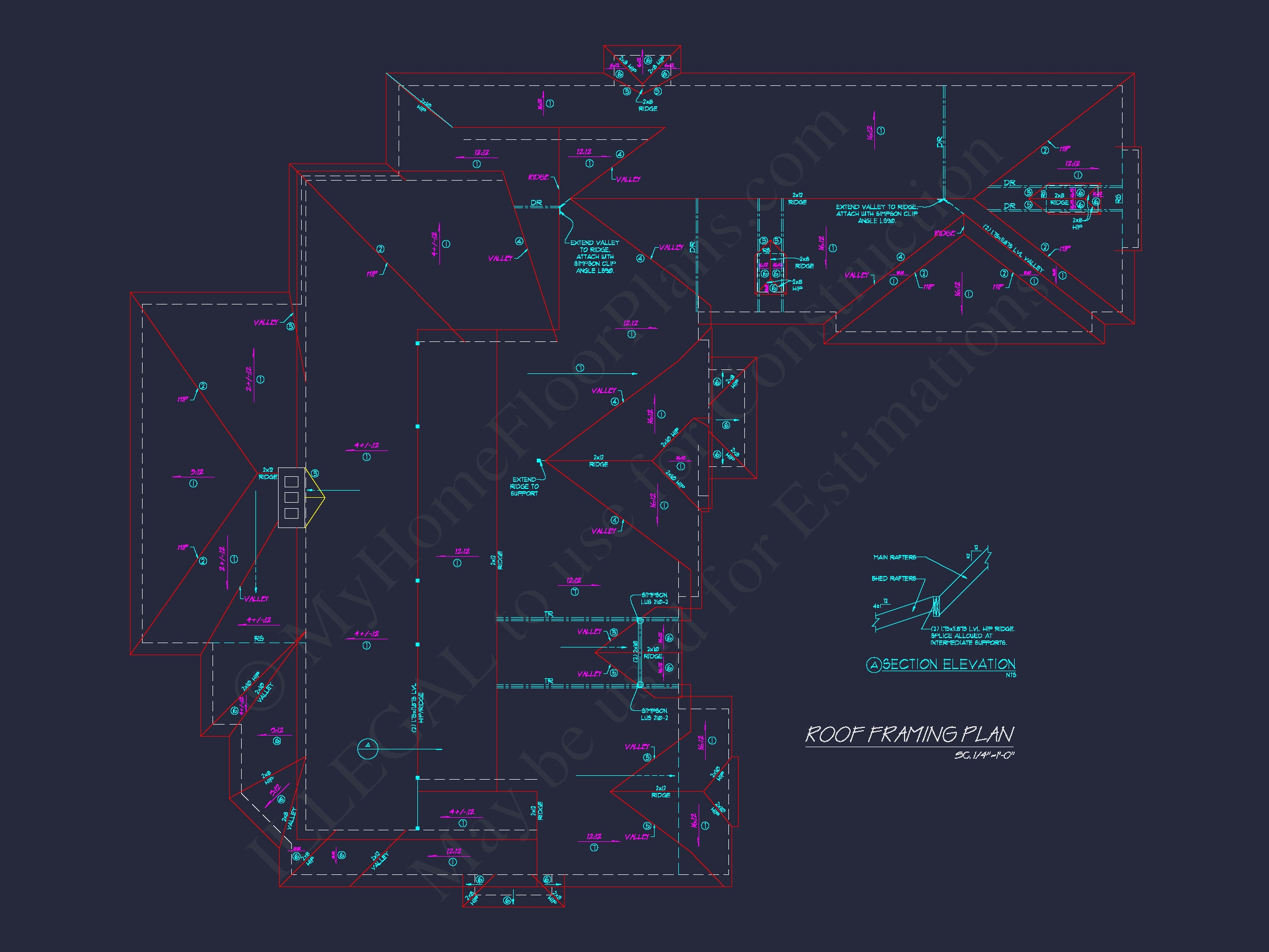 European 3-Story 5-Bed Home Plan: 5688 Sq Ft Blueprint