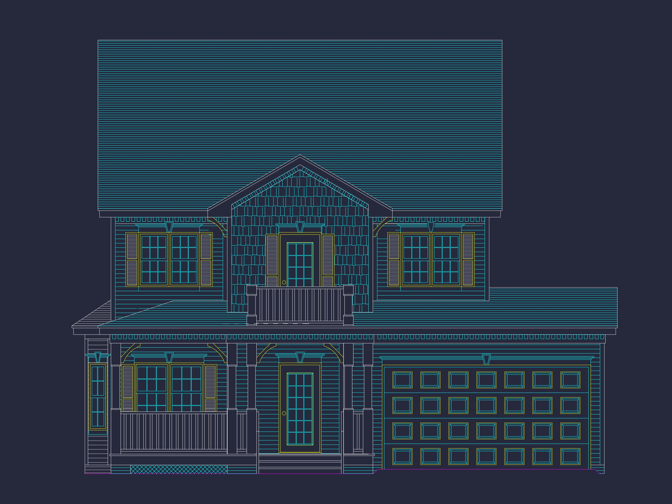 Modern Craftsman Home Plan: 2-Story Floor Plan & CAD Designs