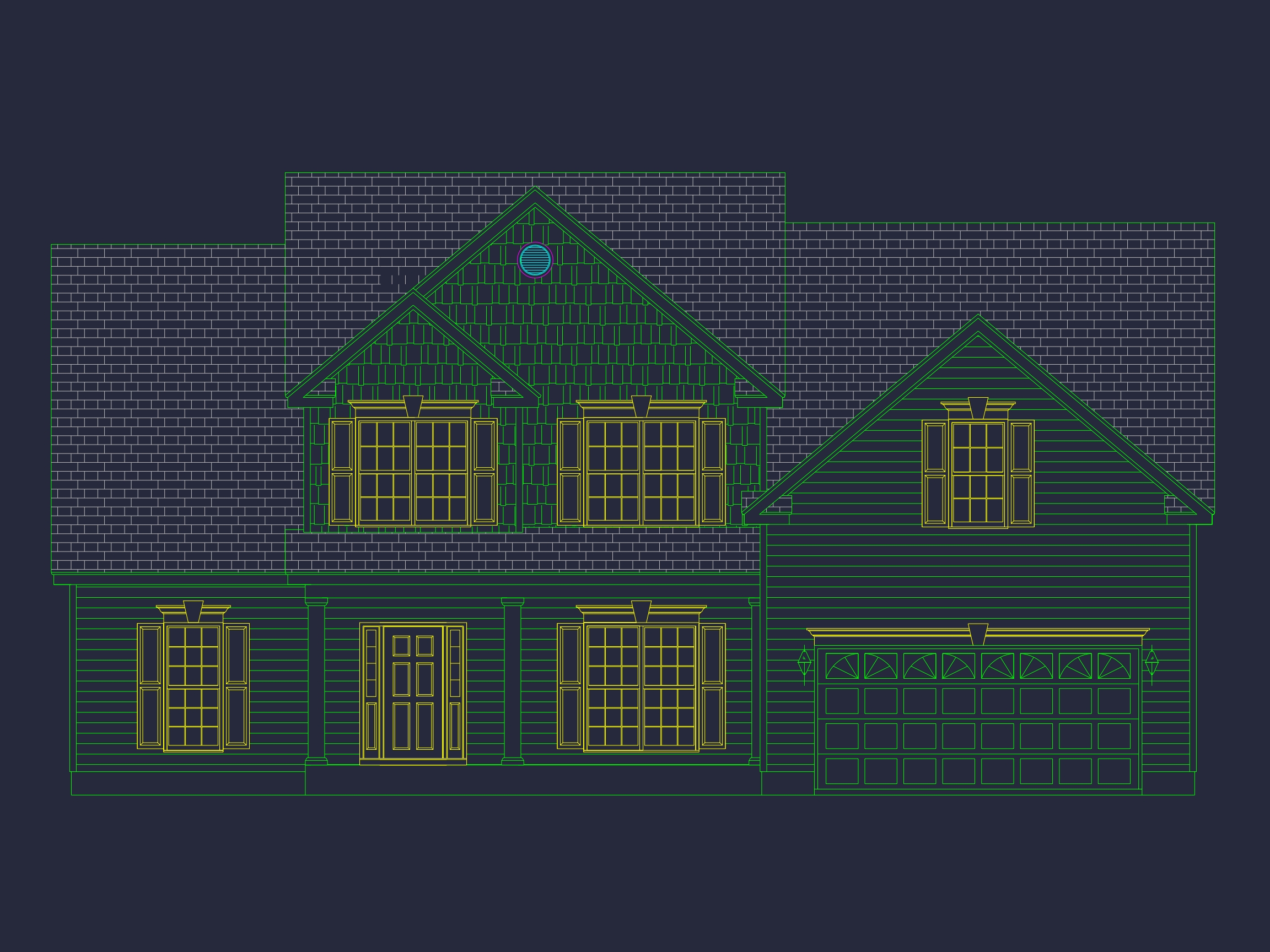 Modern Craftsman Home Plan - Detailed Floor Plan and CAD Design