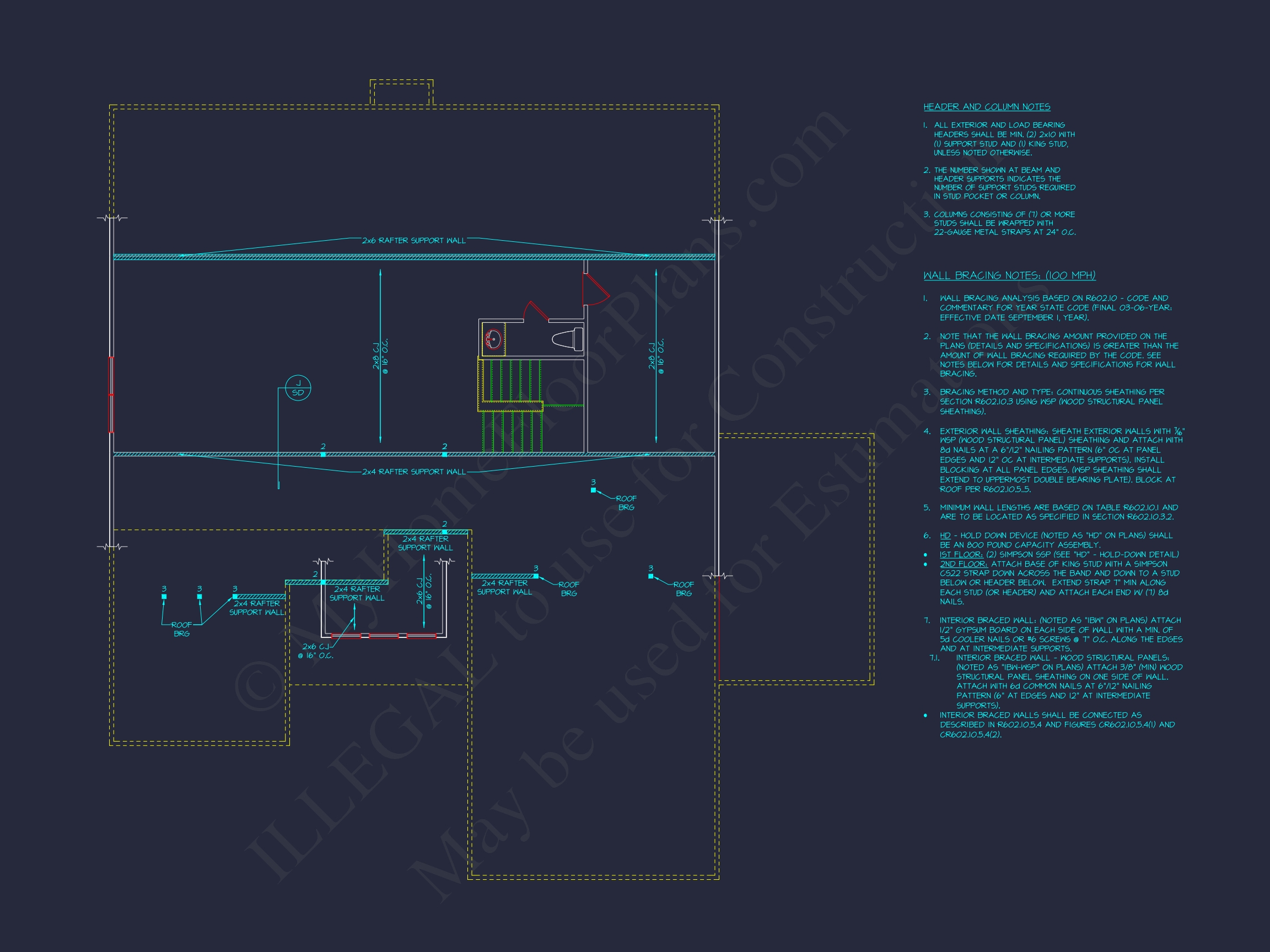 Modern Craftsman Home Plan with Open Floor Blueprint Designs