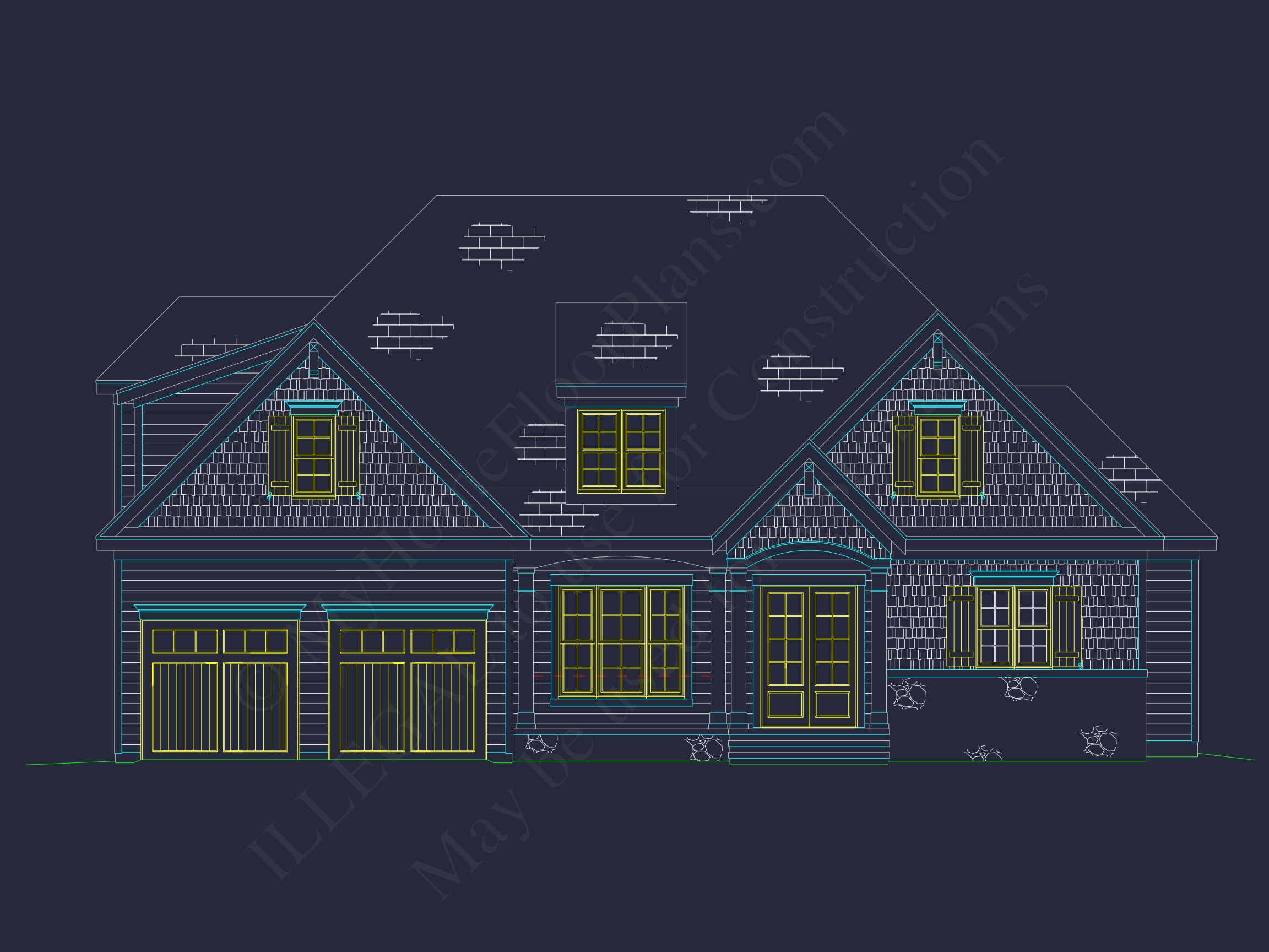 Stylish 2-Story Home Plan with 4 Bedrooms and Open Floor Plan