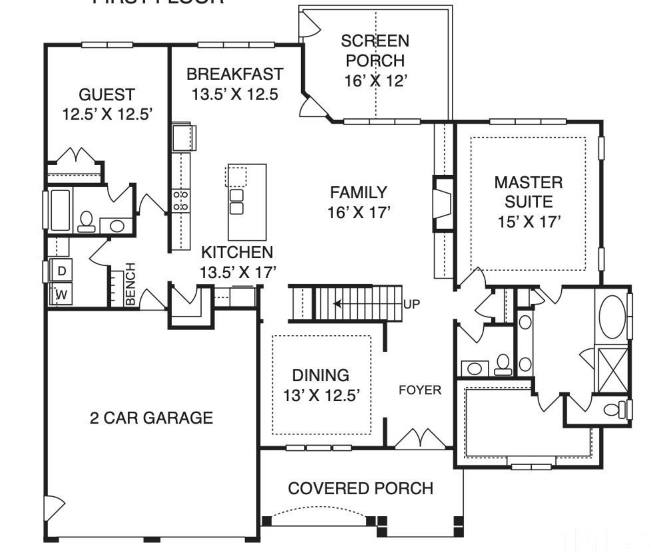 Stylish 2-Story Home Plan with 4 Bedrooms and Open Floor Plan