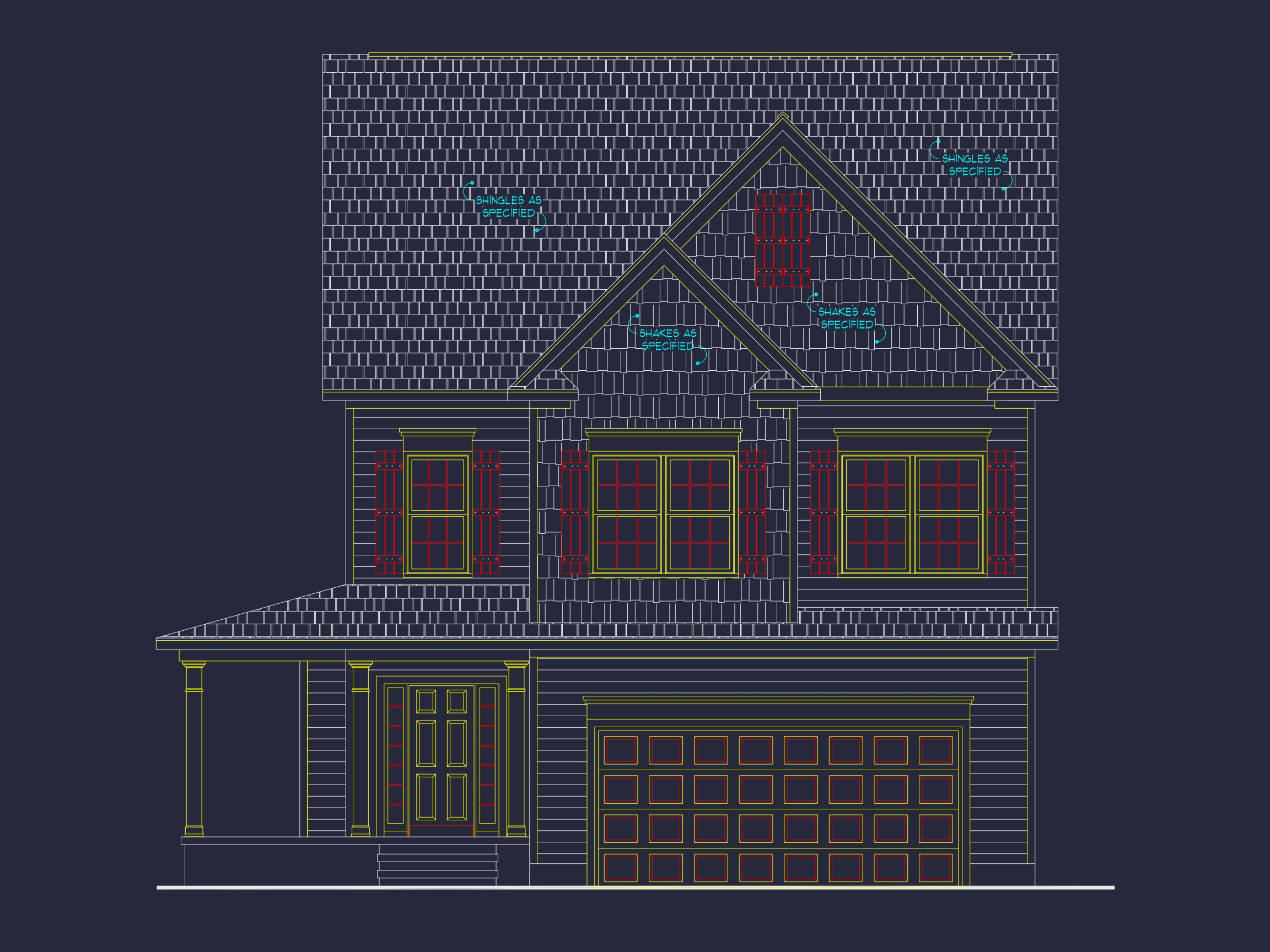 Traditional Craftsman Home Plan with Detailed Floor Designs