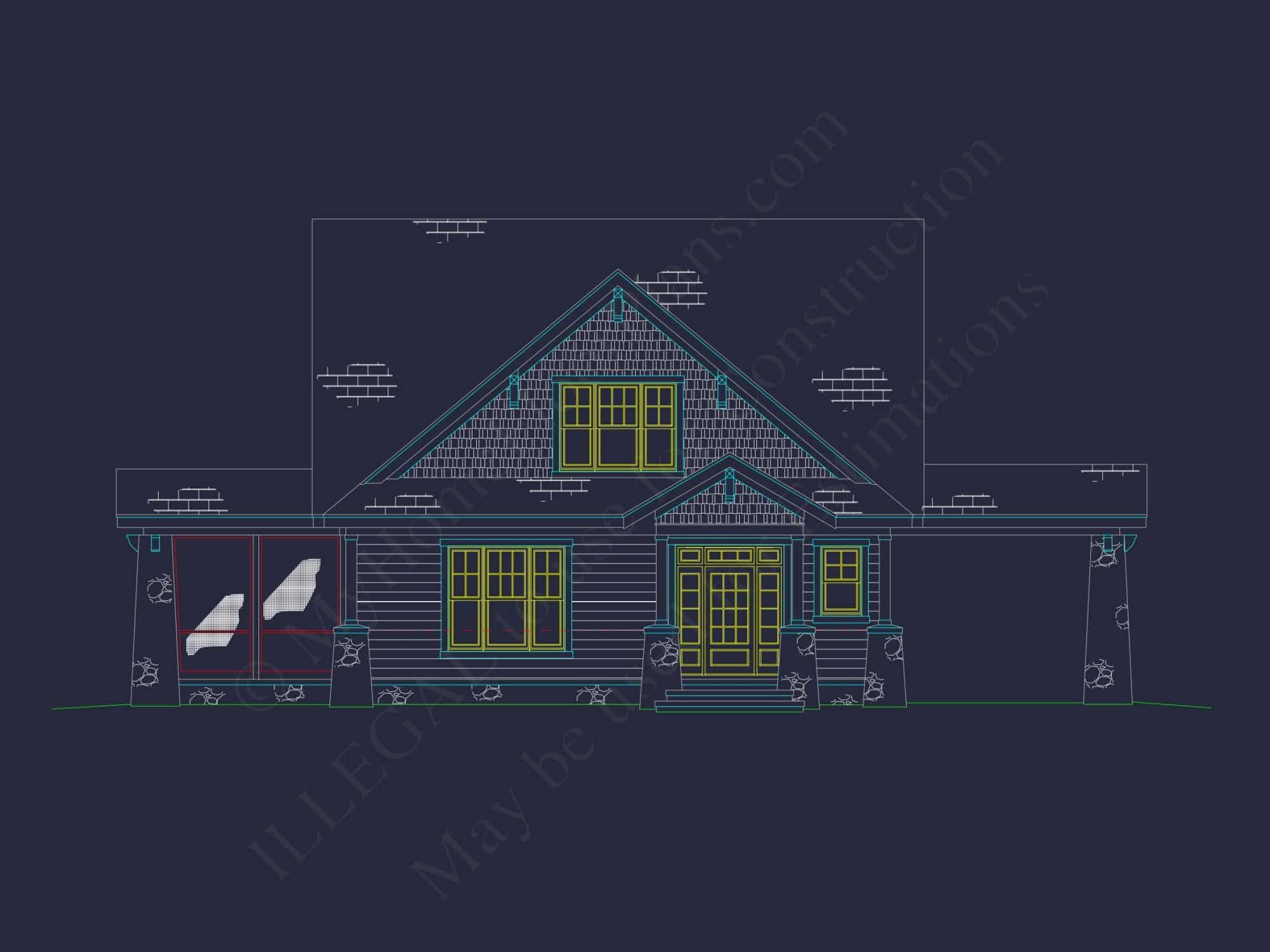 Craftsman house Floor Plan