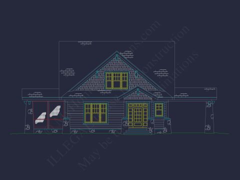 Craftsman house Floor Plan
