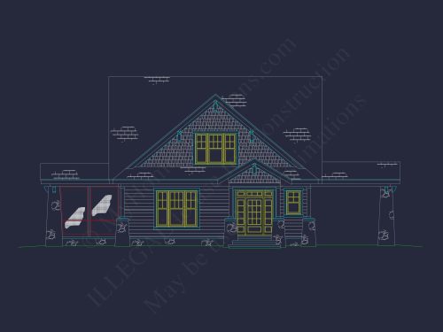 Craftsman house Floor Plan