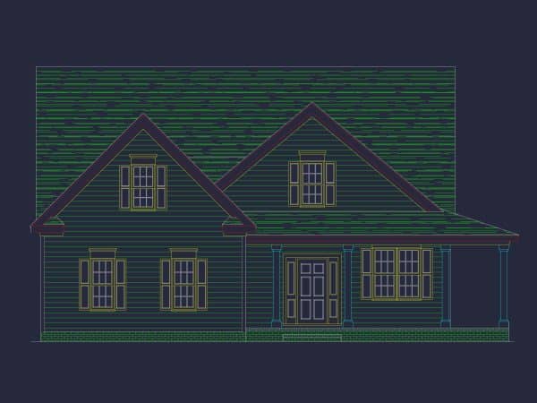 Beautiful house Plans with CAD Designs