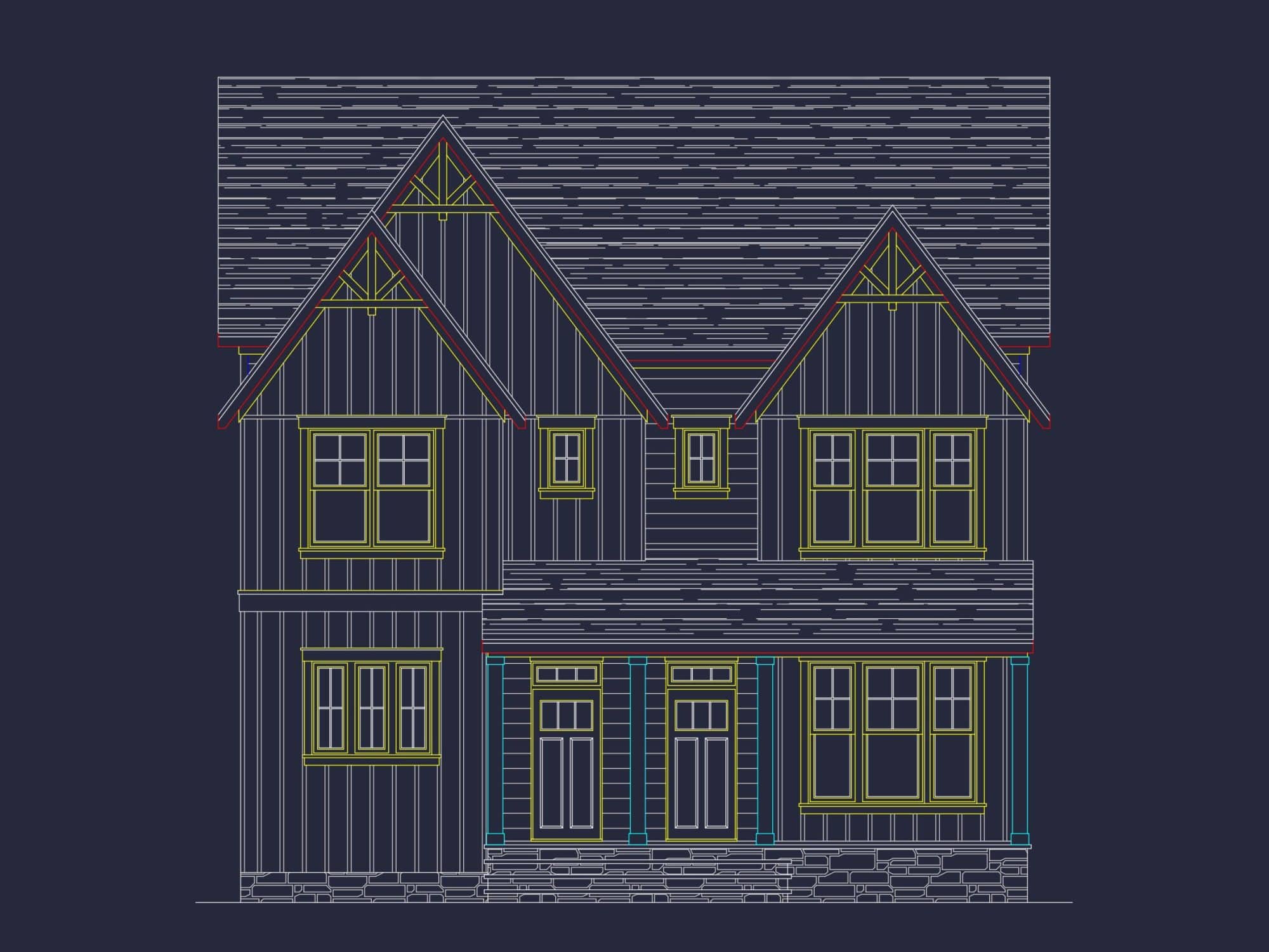 Stunning Duplex house Plan: Detailed Floor Plan and CAD Designs