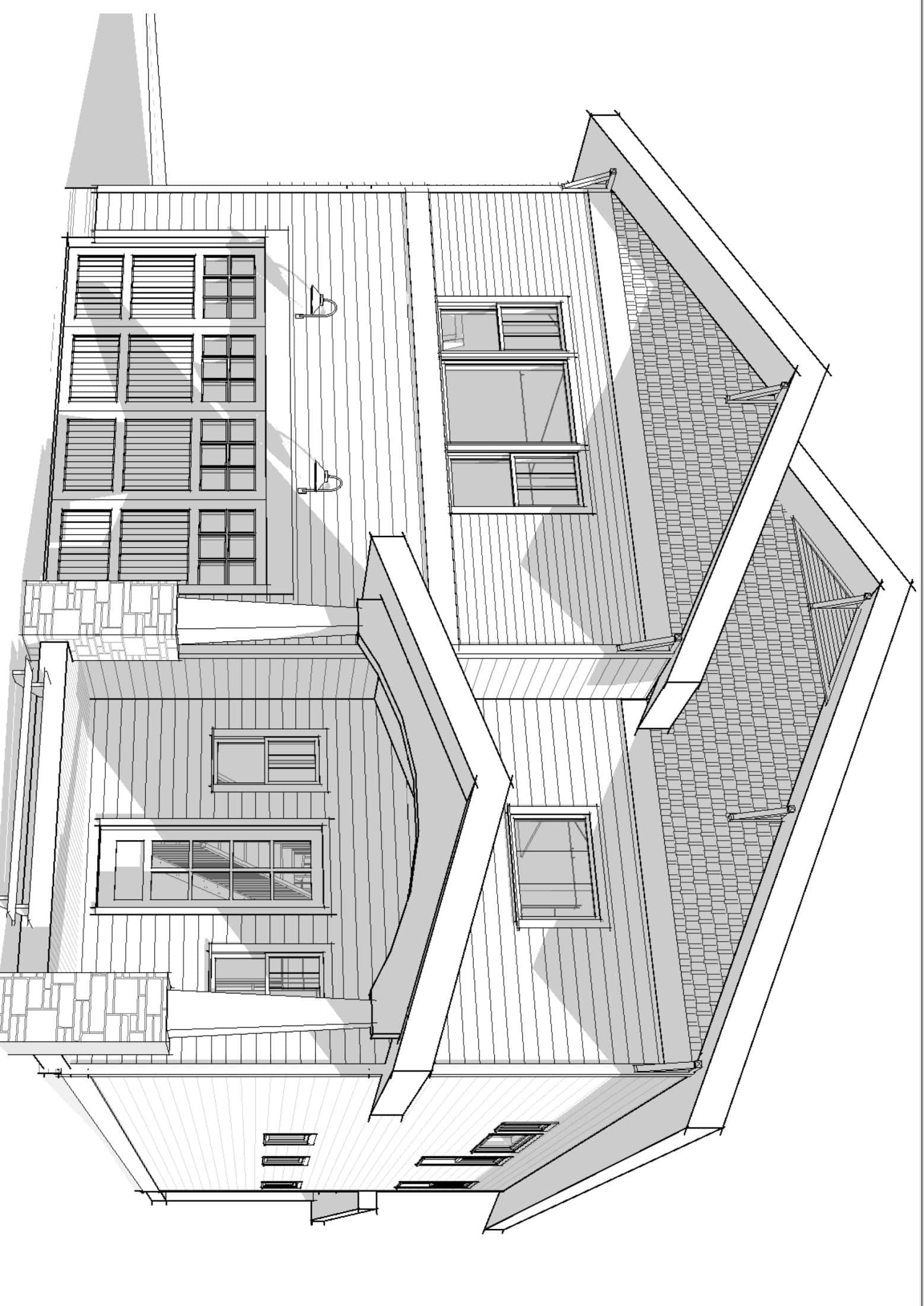 Elegant Craftsman house Plan with CAD Designs and Blueprint