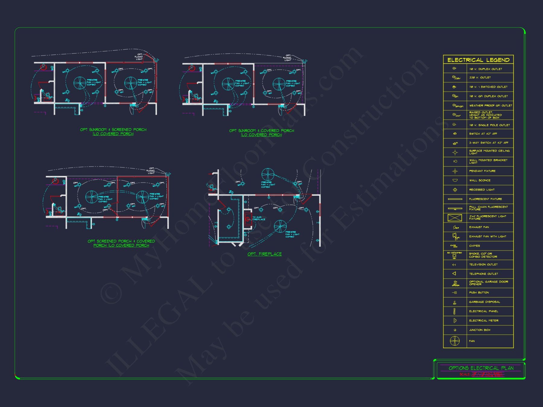 2-Story Colonial house Plan: 3-4 BR, 2344 Sq Ft, CAD