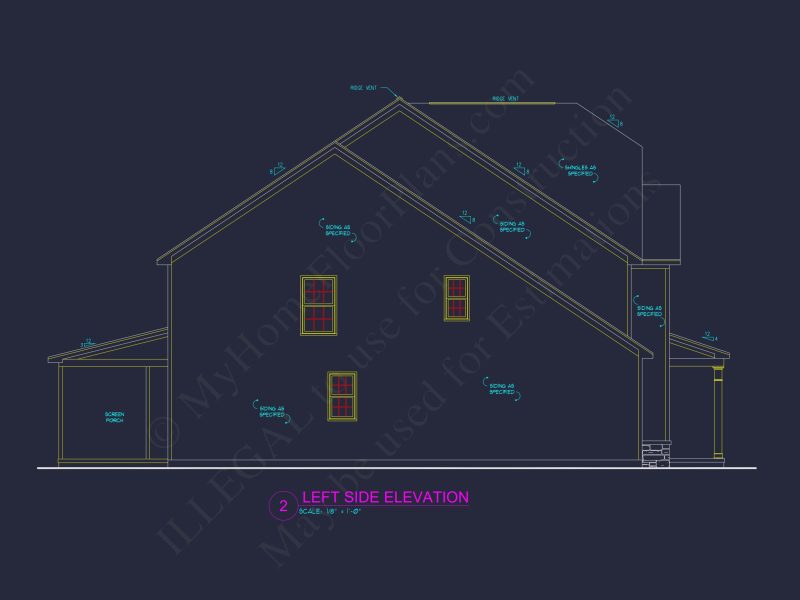 2-Story Craftsman house Plan with 4 Bedrooms and Open Floor Plan