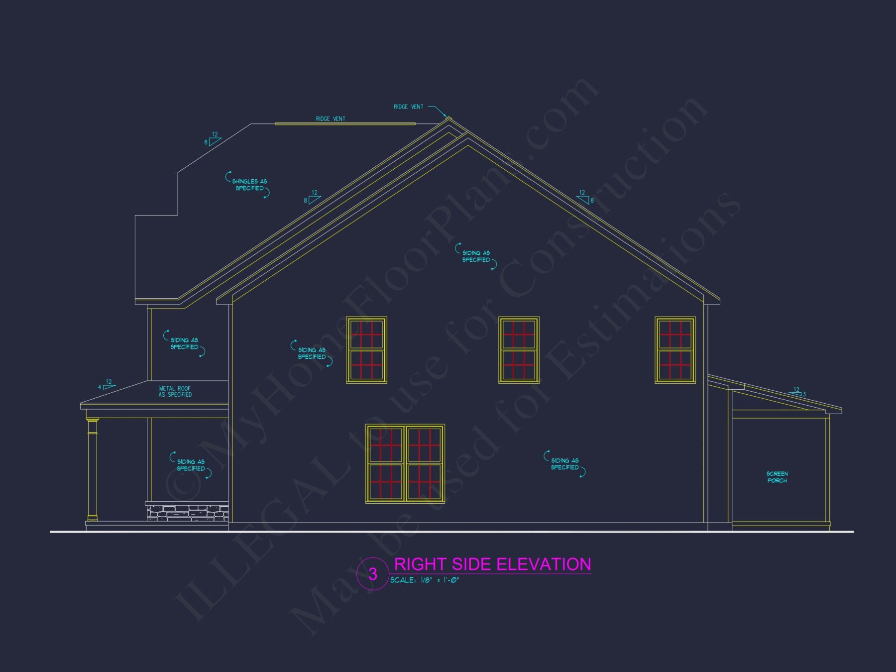 2-Story Craftsman house Plan with 4 Bedrooms and Open Floor Plan