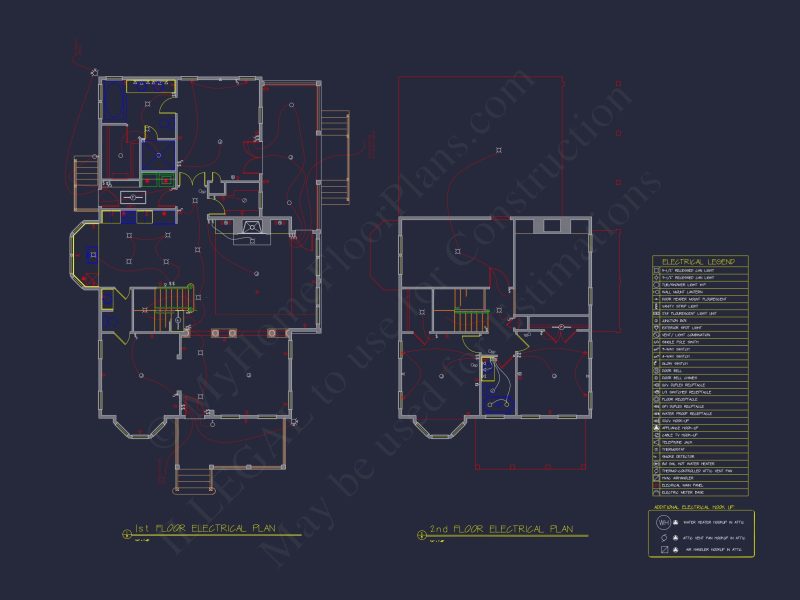 2-Story Farmhouse house Plan, 4-Bedroom Blueprint Design