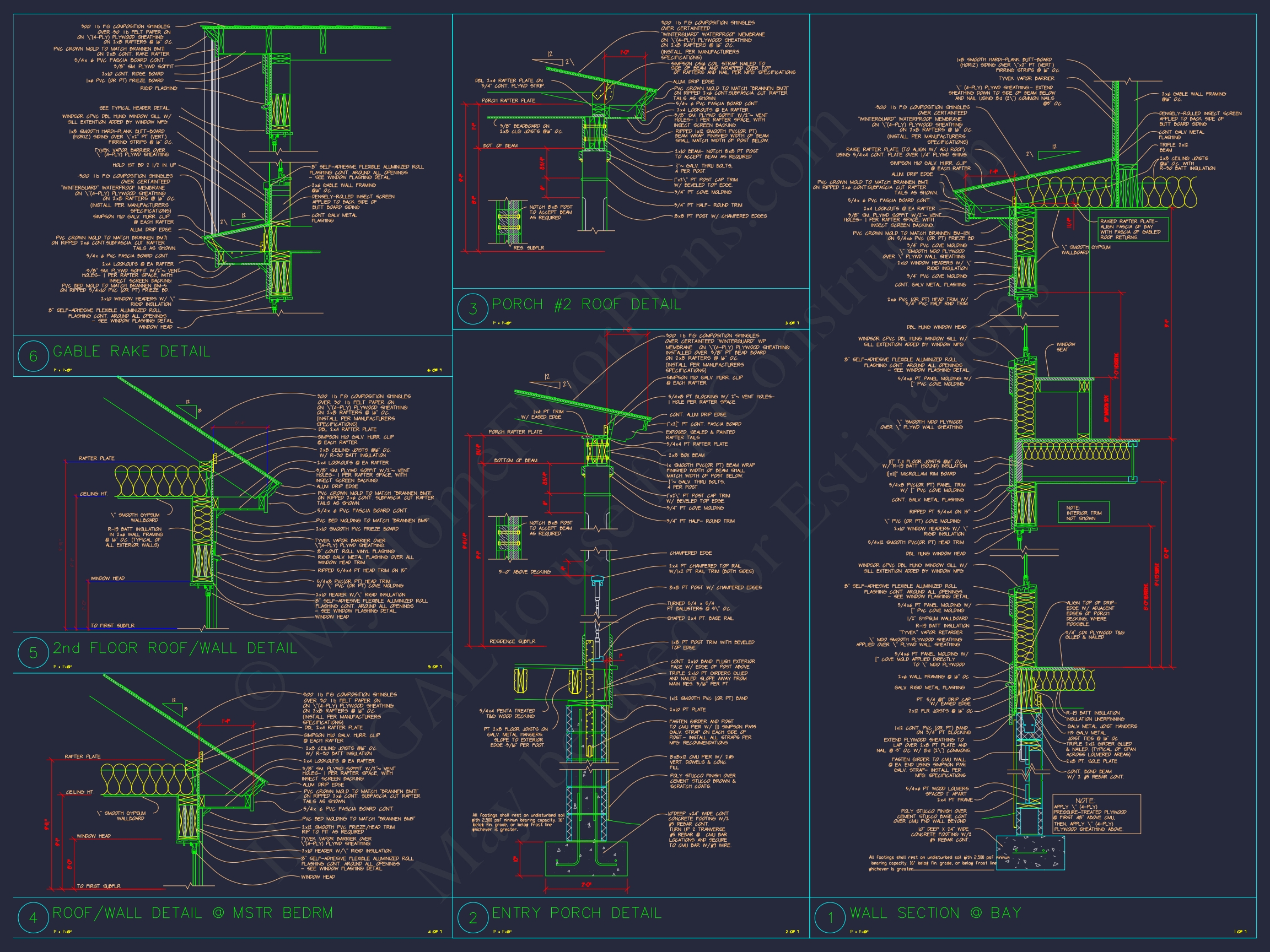 2-Story Farmhouse Home Plan,4-Bedroom Blueprint Design