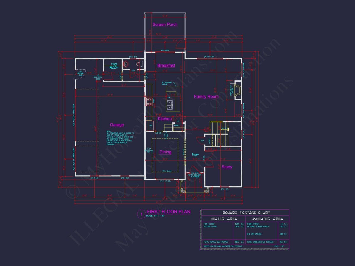 2-Story house Plan with 4 Bedrooms – Floor Plan & Designs