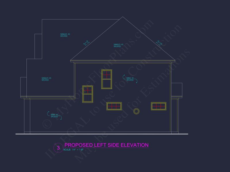2-Story house Plan with 4 Bedrooms – Floor Plan & Designs