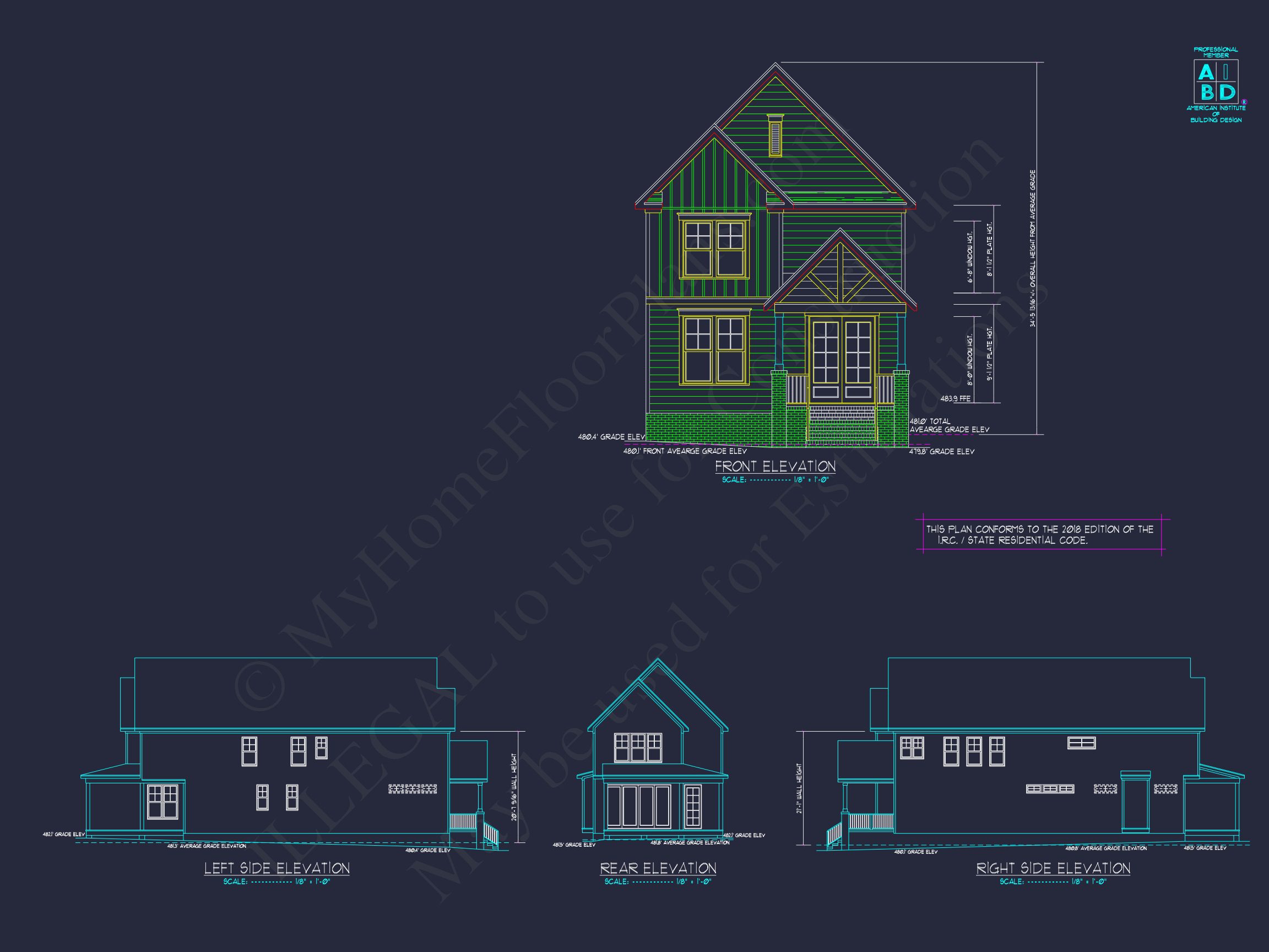 2-Story house Plan with Spacious Layout and Craftsman Designs