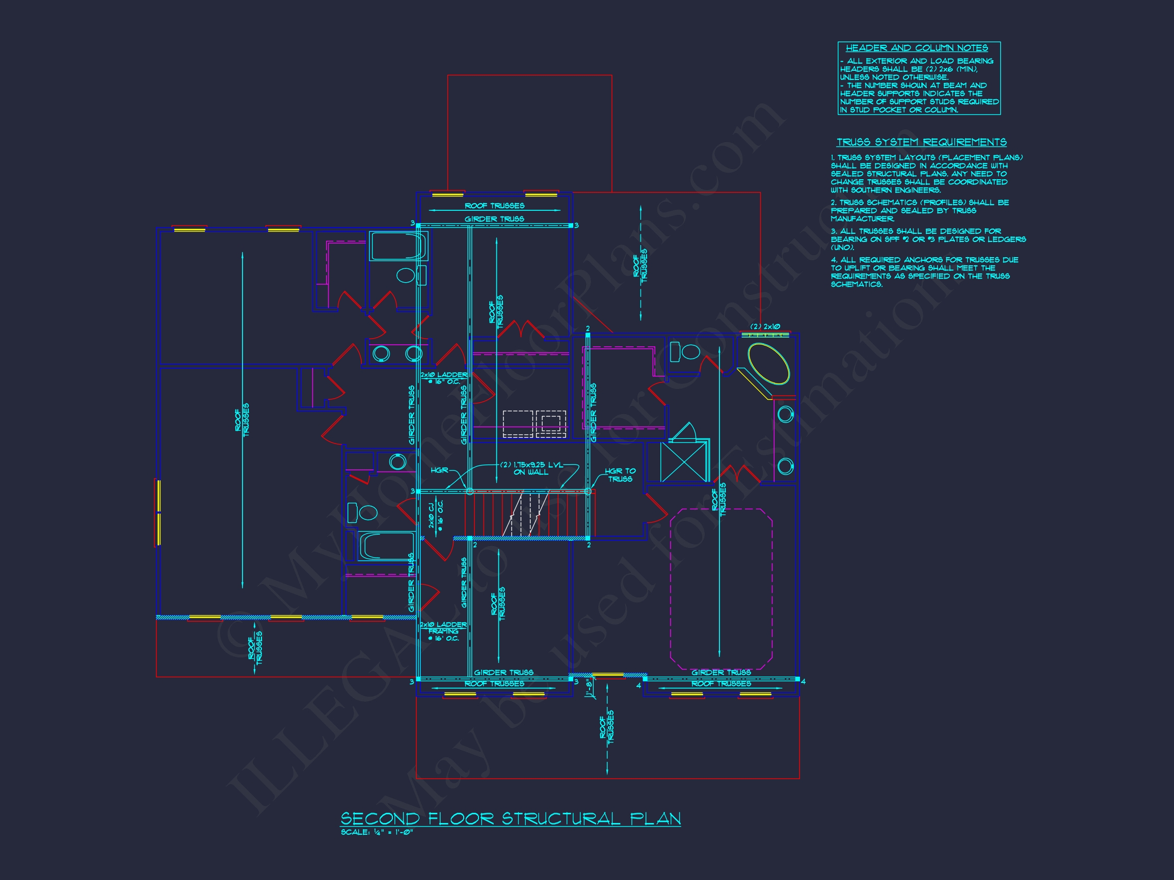 2-Story Traditional Home Plan w/Open Floor Plan - 3845 SqFt