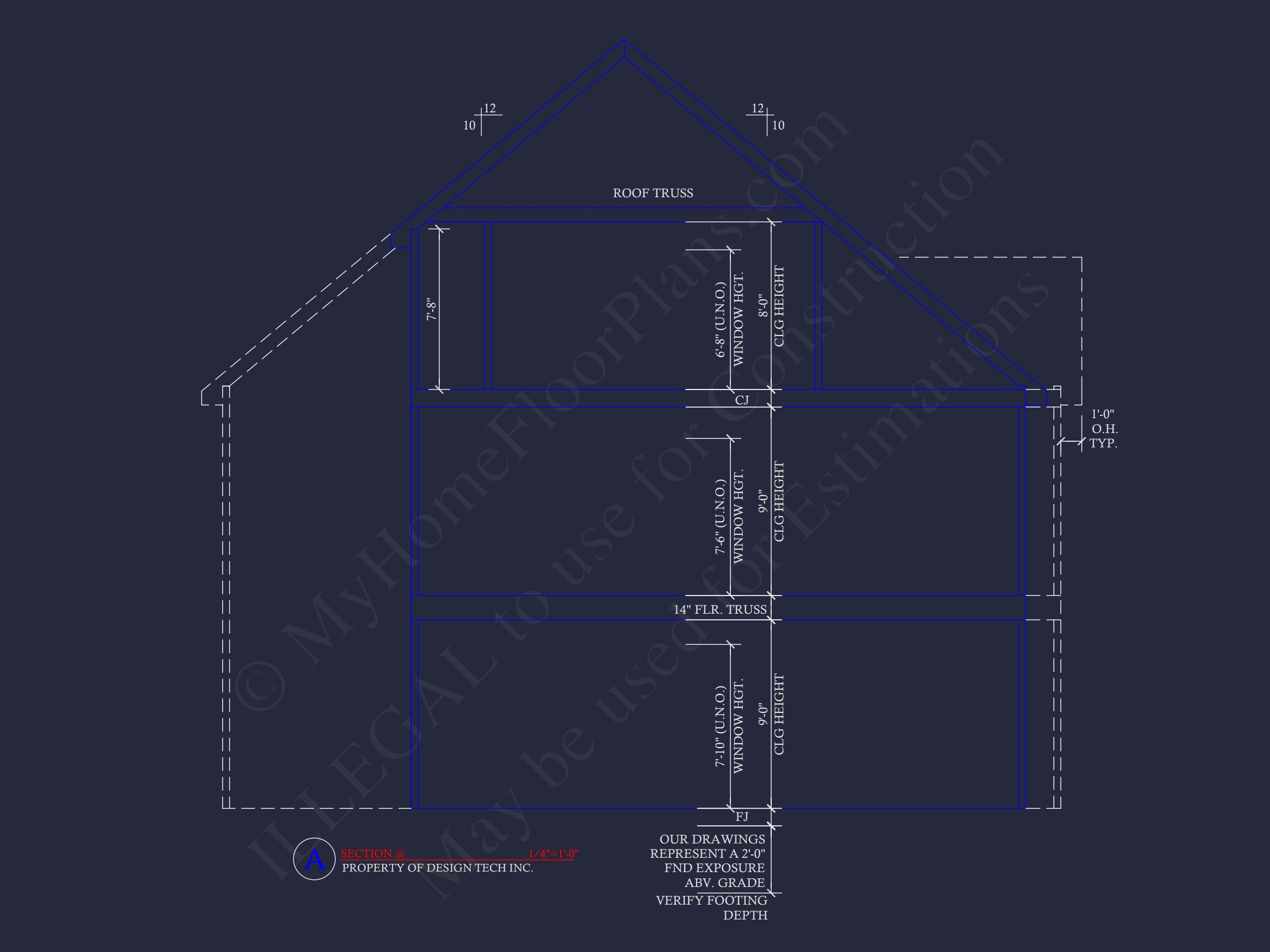 2-Story Traditional Home Plan w/Open Floor Plan - 3845 SqFt