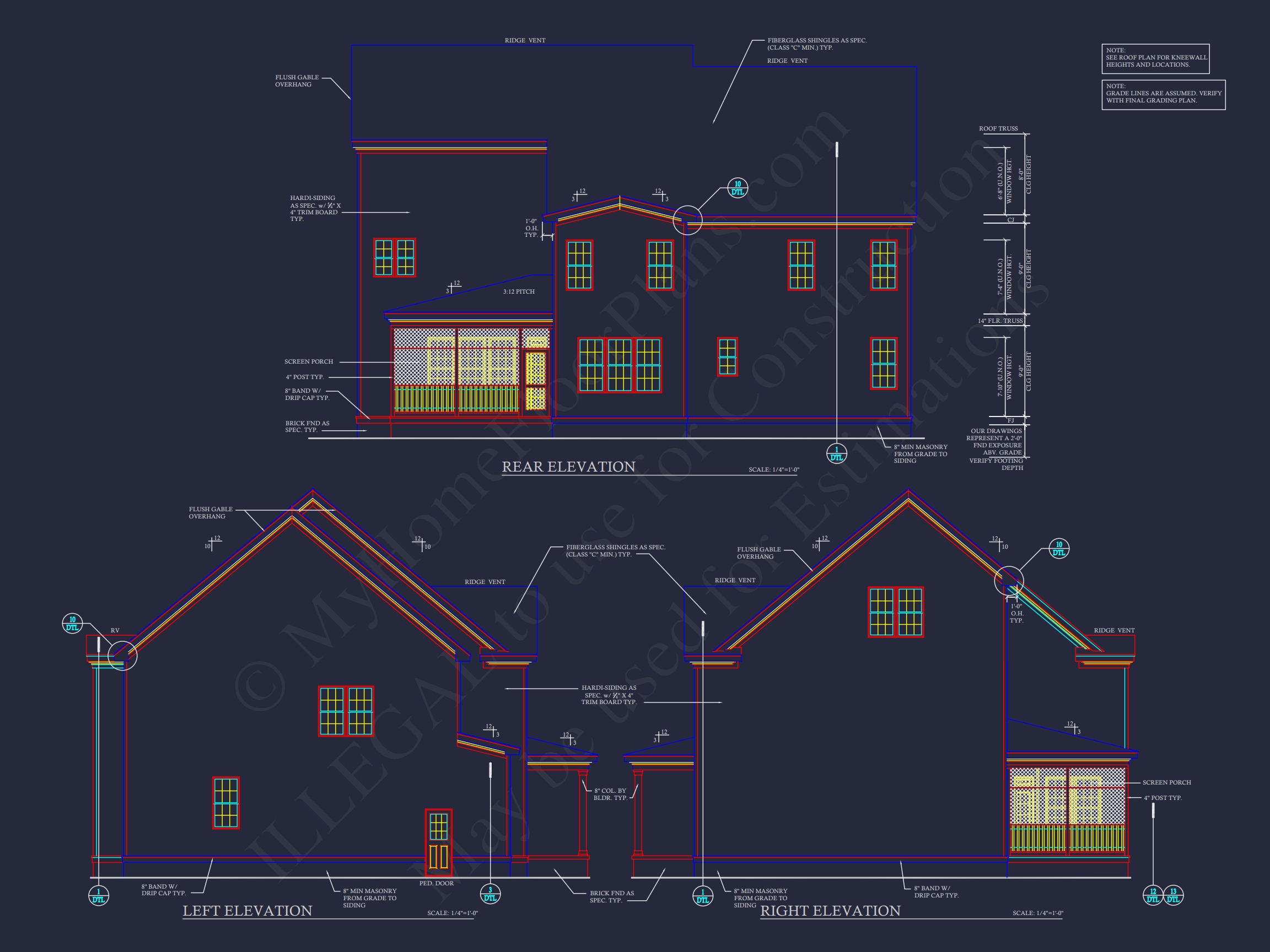 2-Story Traditional Home Plan w/Open Floor Plan - 3845 SqFt