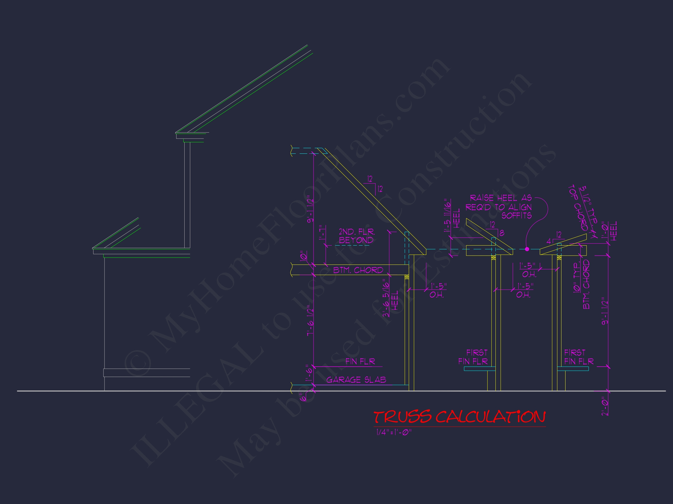 2-Story,5-Bed Traditional Home Floor Plan & Blueprint