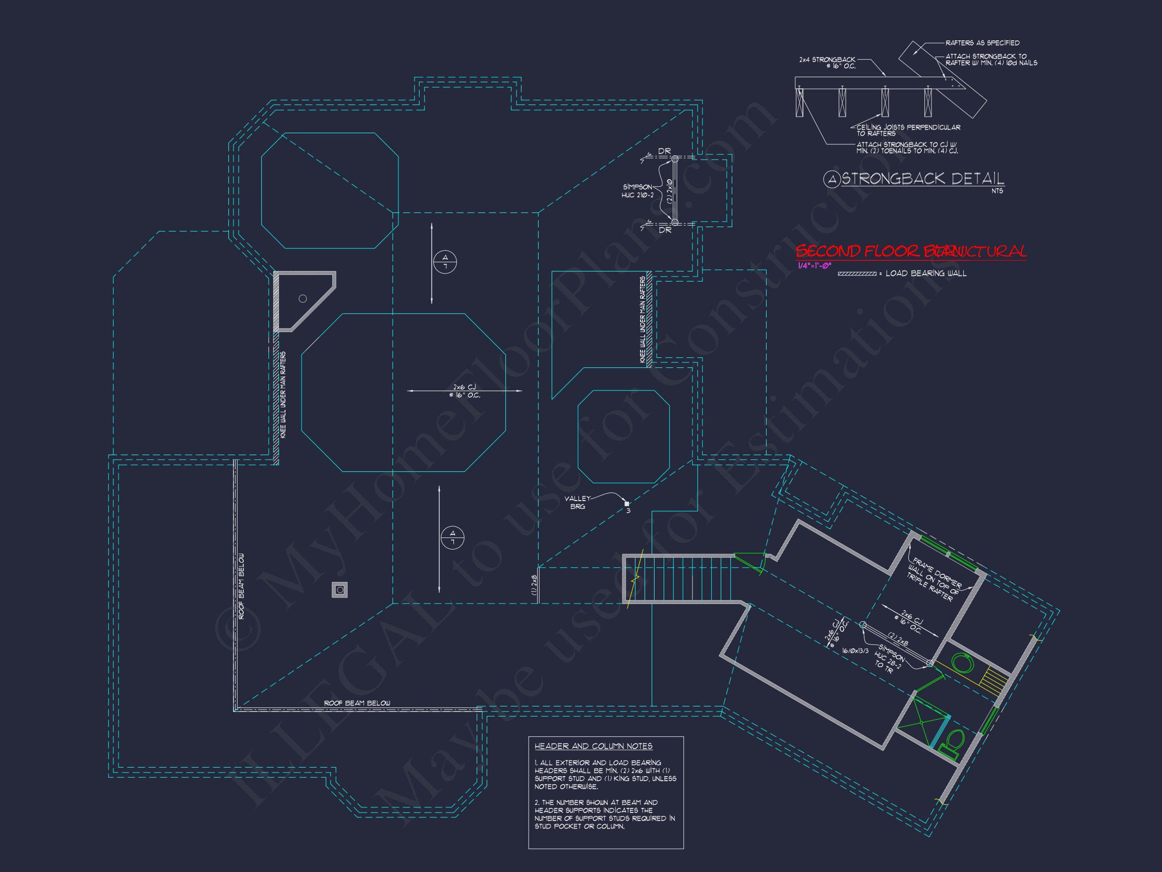2-Story 3-Bed Traditional house Plan,2800 Sq Ft Floor Plan