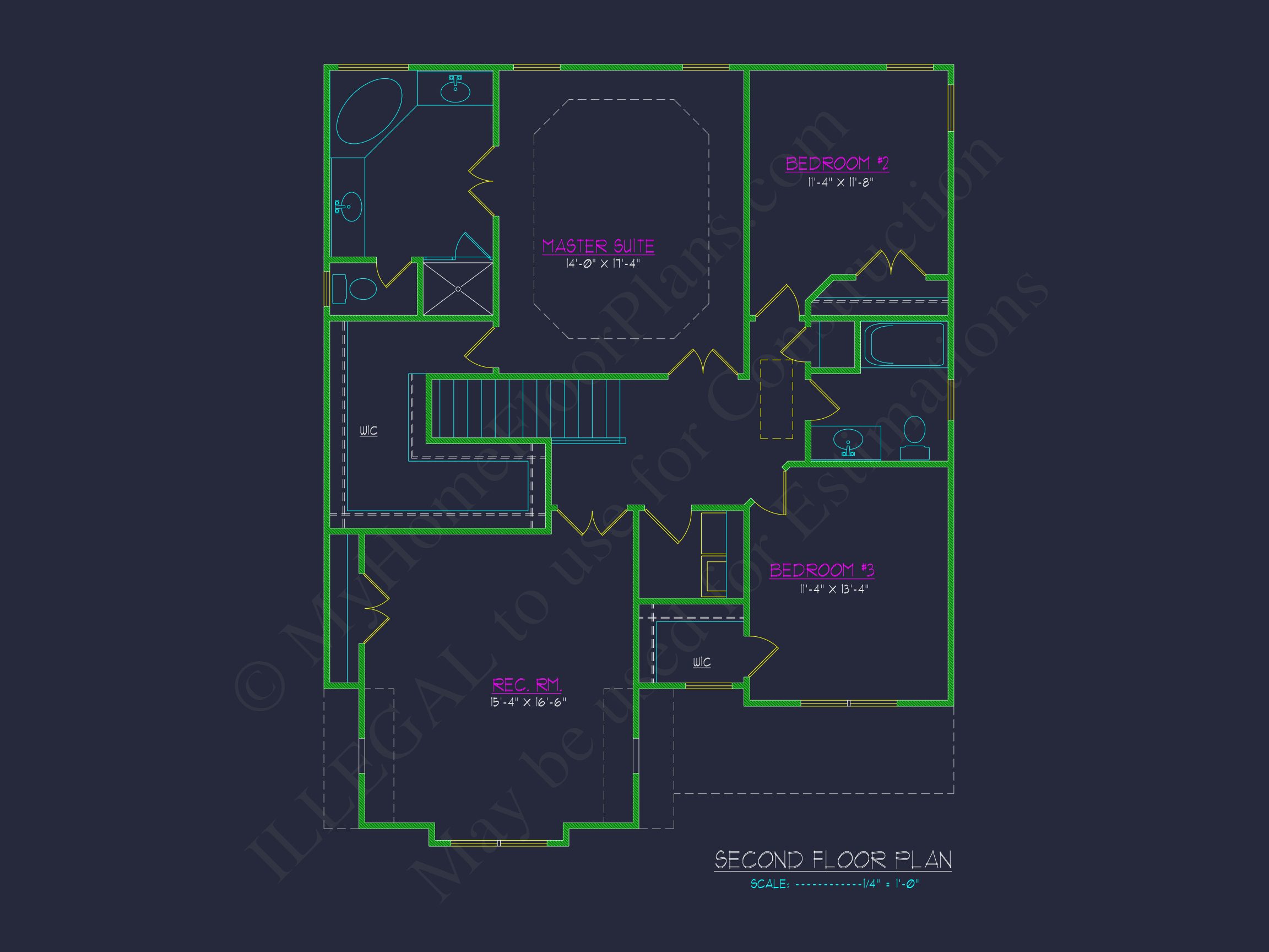 2 Story 3 Bed,3 Bath house Plan & Blueprint Design