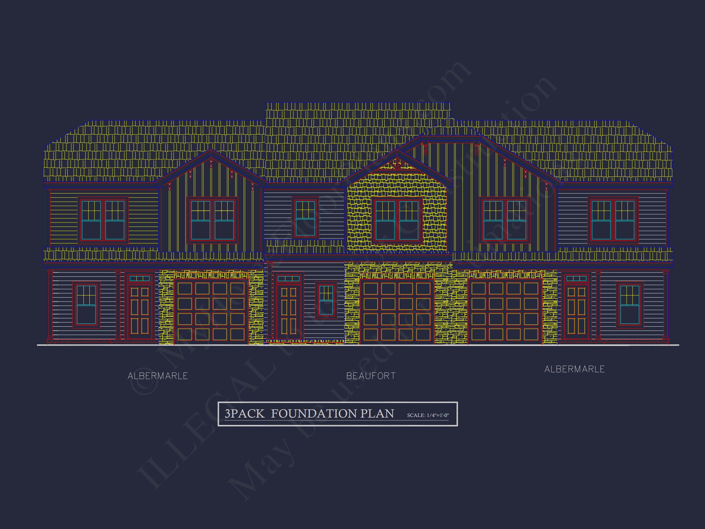 2-Story CAD Designs & Blueprint