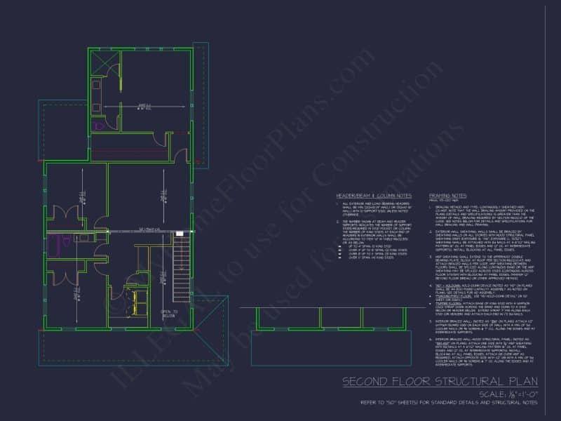 2-Story Craftsman Floor Plan
