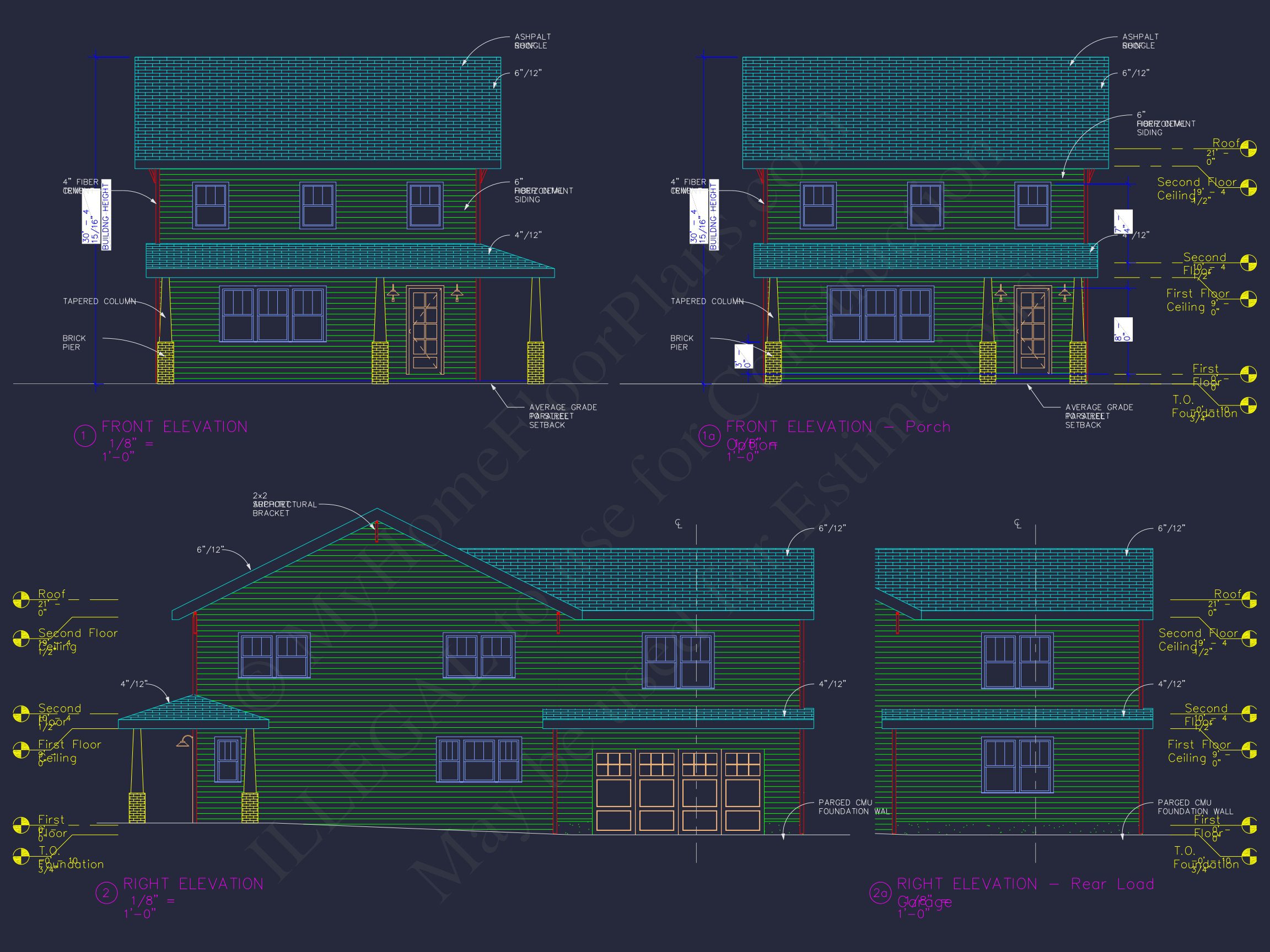 2-Story Craftsman Floor Plan