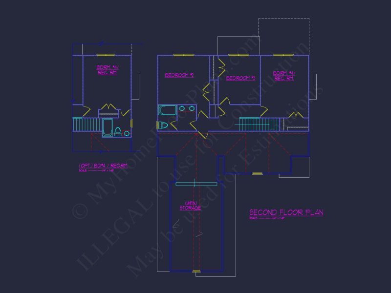 2-Story Craftsman house Plan Blueprint with Garage & Features