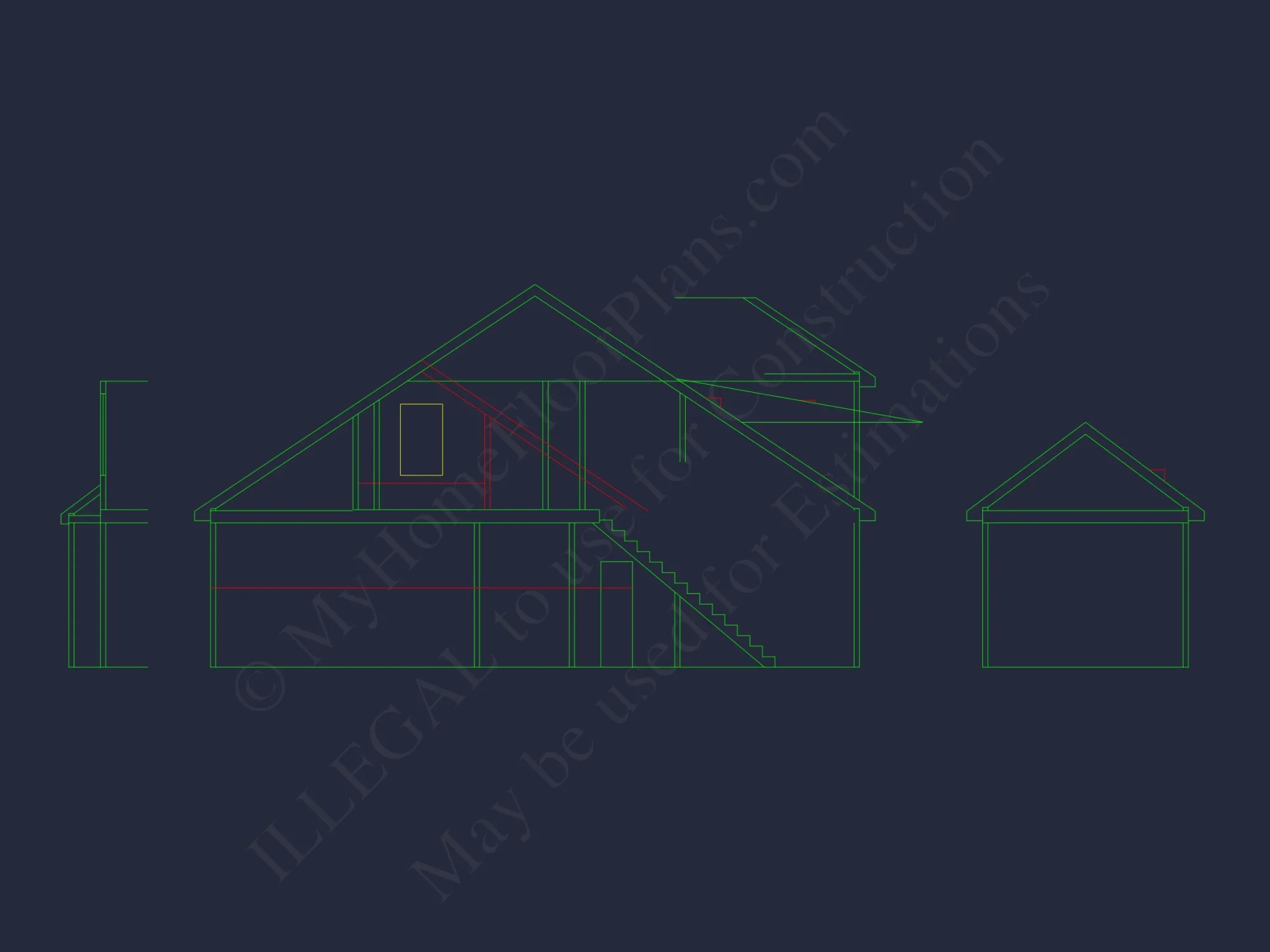 2-Story Craftsman house Plan with Open Floor Blueprint Designs
