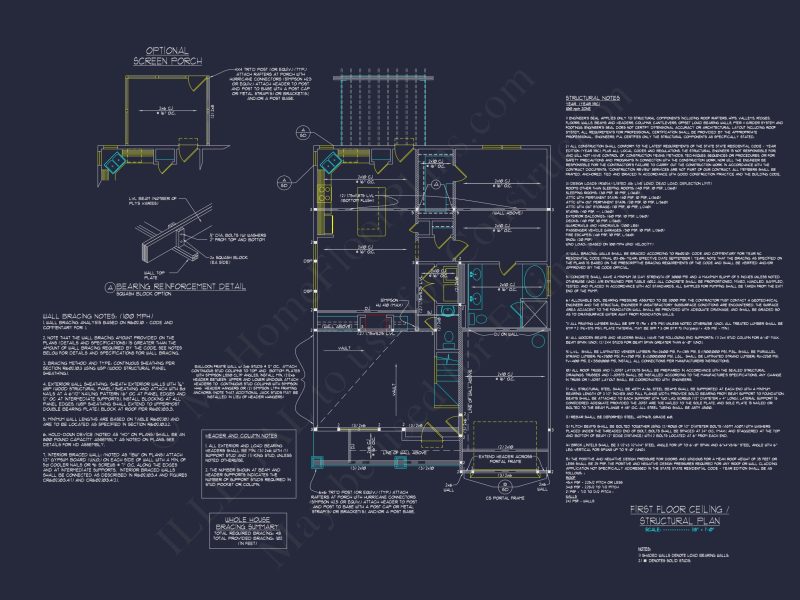 2-Story Craftsman house Plan with Open Floor Blueprint Designs