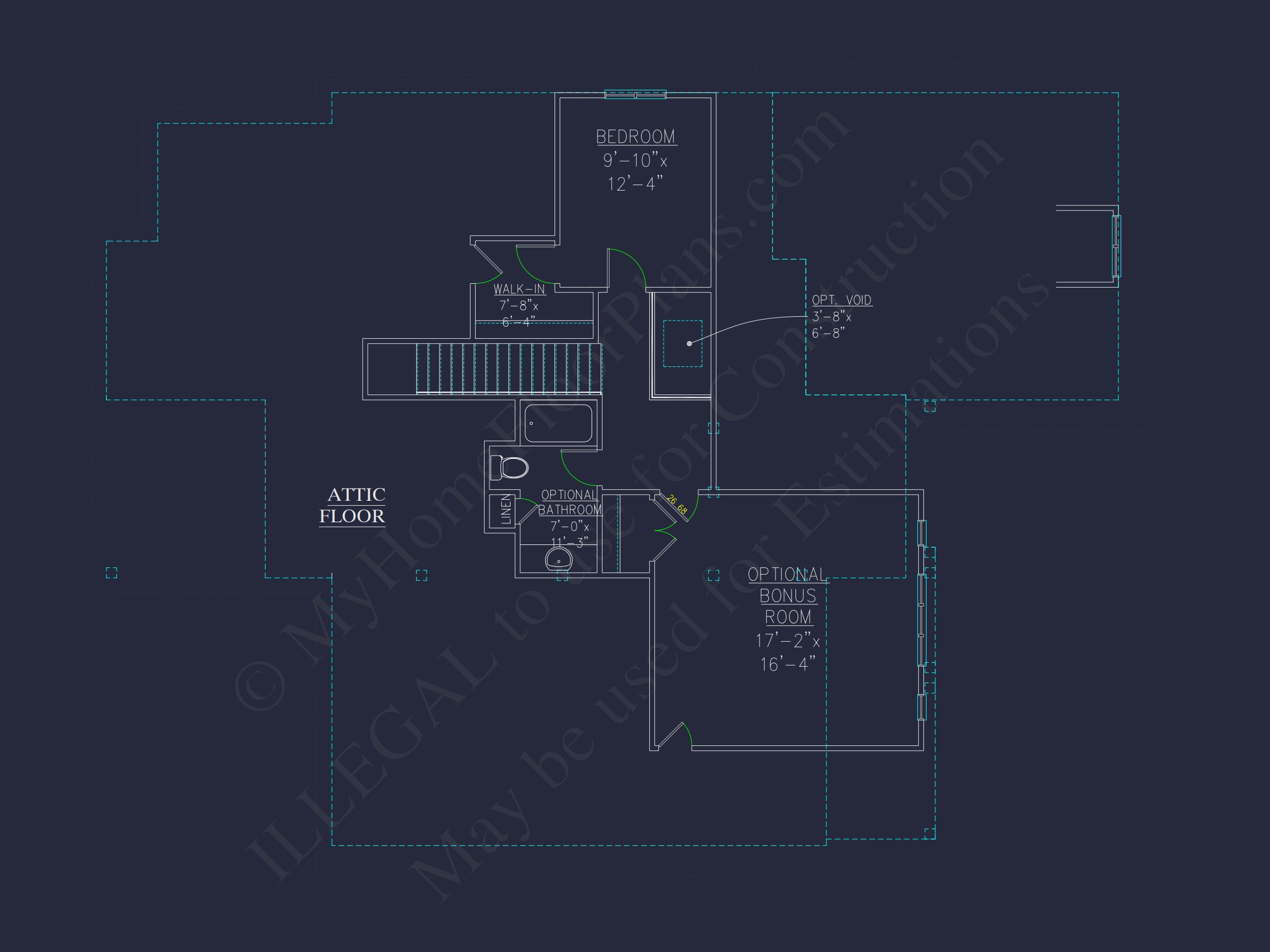 2-Story Craftsman house Plan w/Open Floor Plan (2605 Sq Ft)