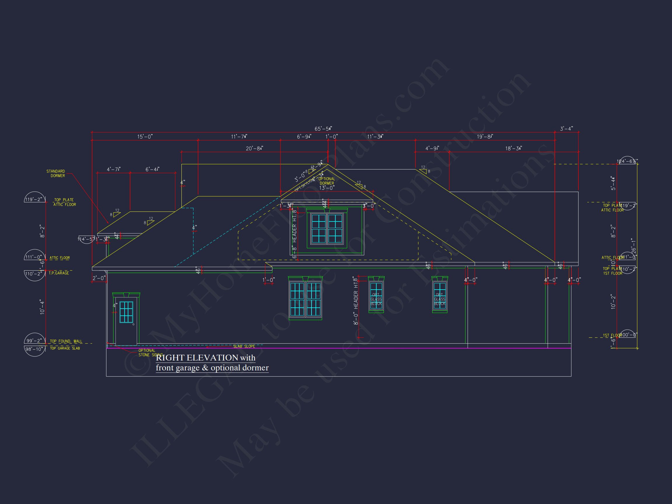 2-Story Craftsman house Plan w/Open Floor Plan (2605 Sq Ft)