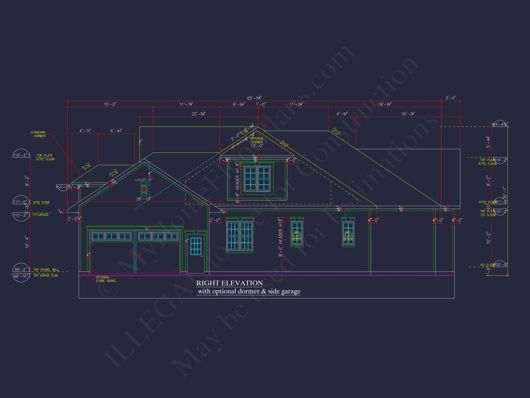 2-Story Craftsman house Plan w/Open Floor Plan (2605 Sq Ft)