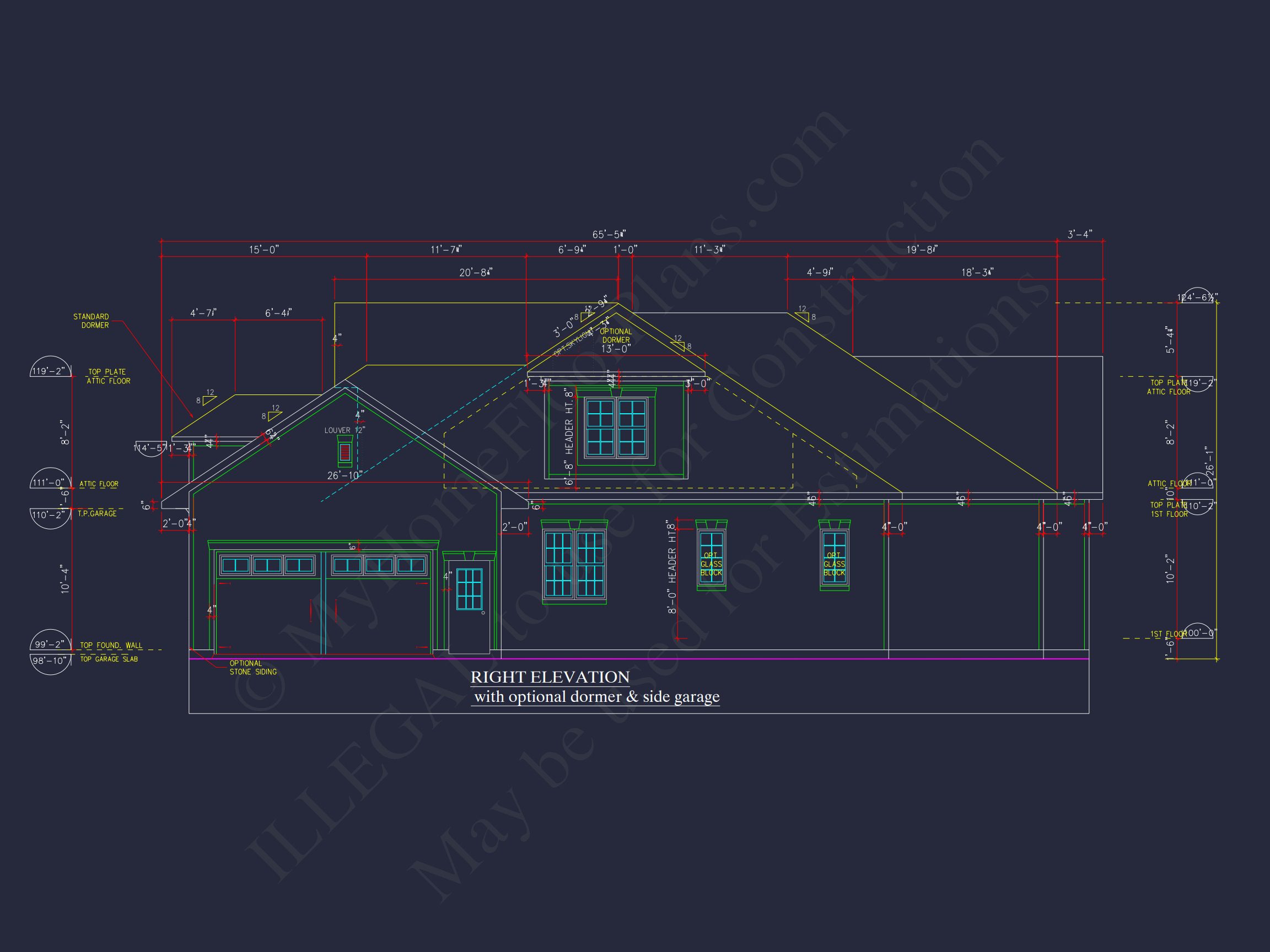 2-Story Craftsman house Plan w/Open Floor Plan (2605 Sq Ft)