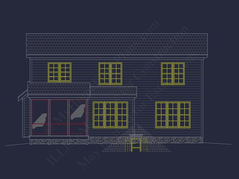 2-Story Craftsman house Plan Blueprint with Garage & Features
