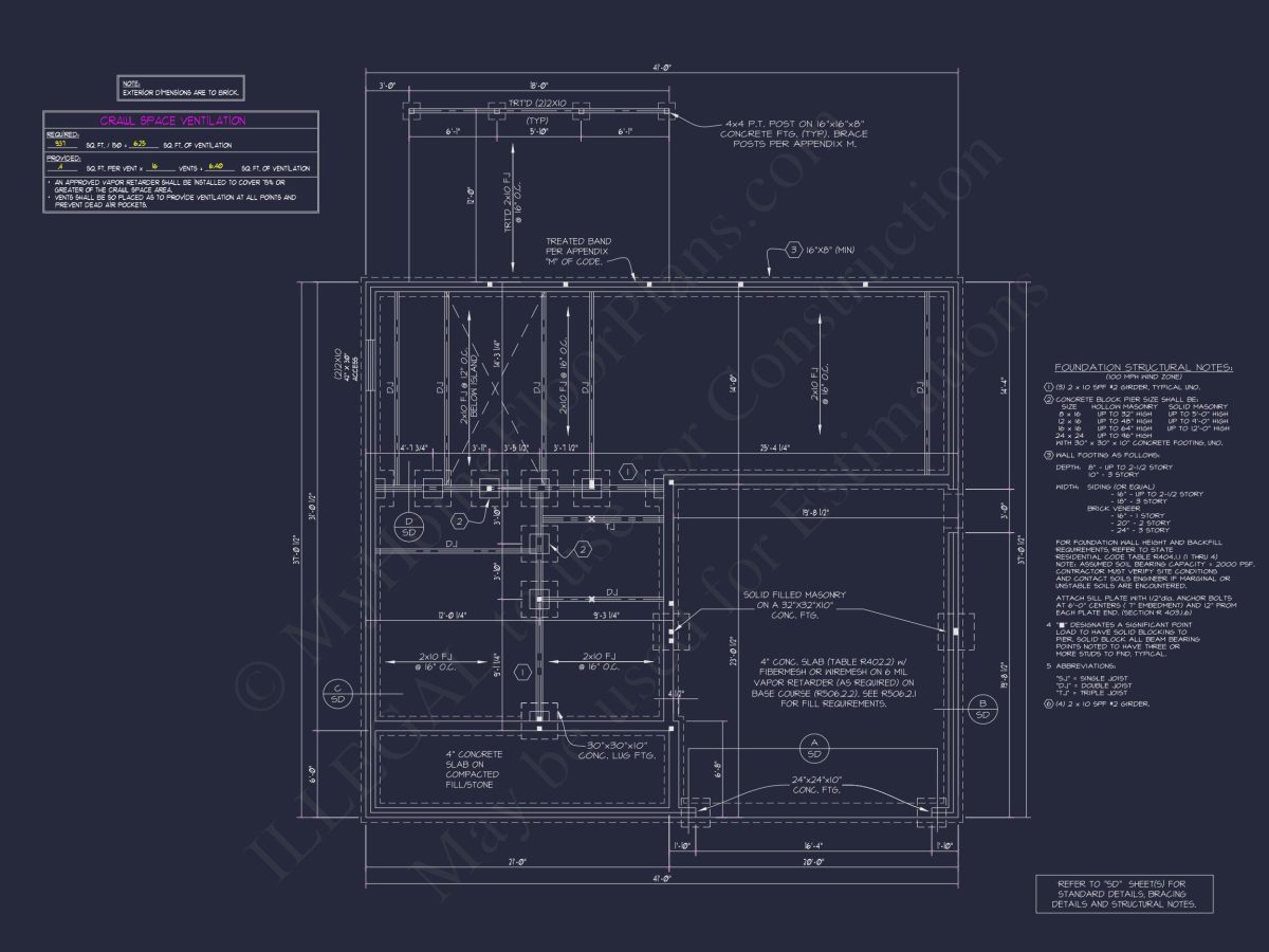 2-Story house Design Blueprint with 3-Bedroom Floor Plans