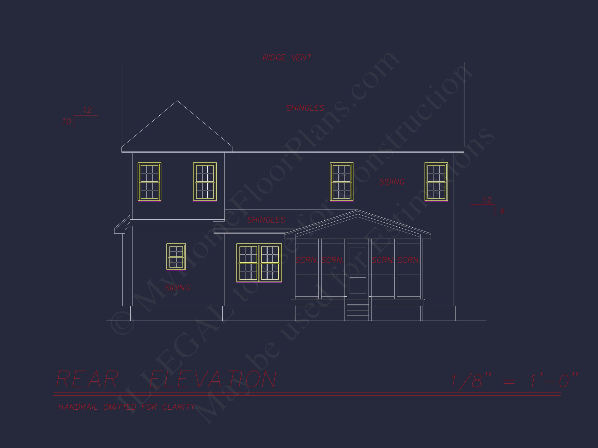 2-Story house Plan with 3 Bedrooms,CAD Designs & Blueprint