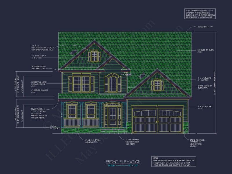 2-Story house Design Blueprint with 3-Bedroom Floor Plans