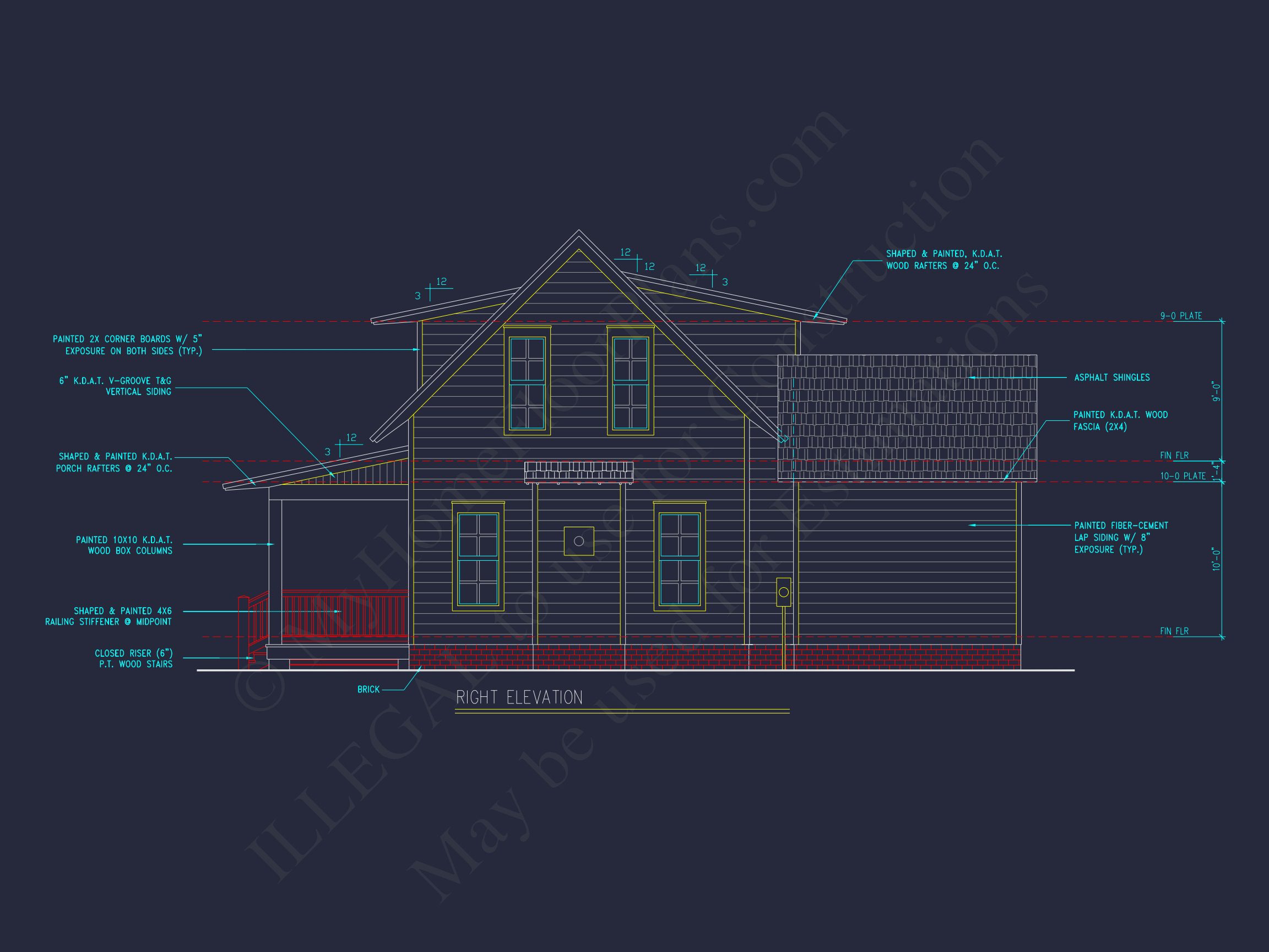 2-Story Traditional Craftsman house Plan