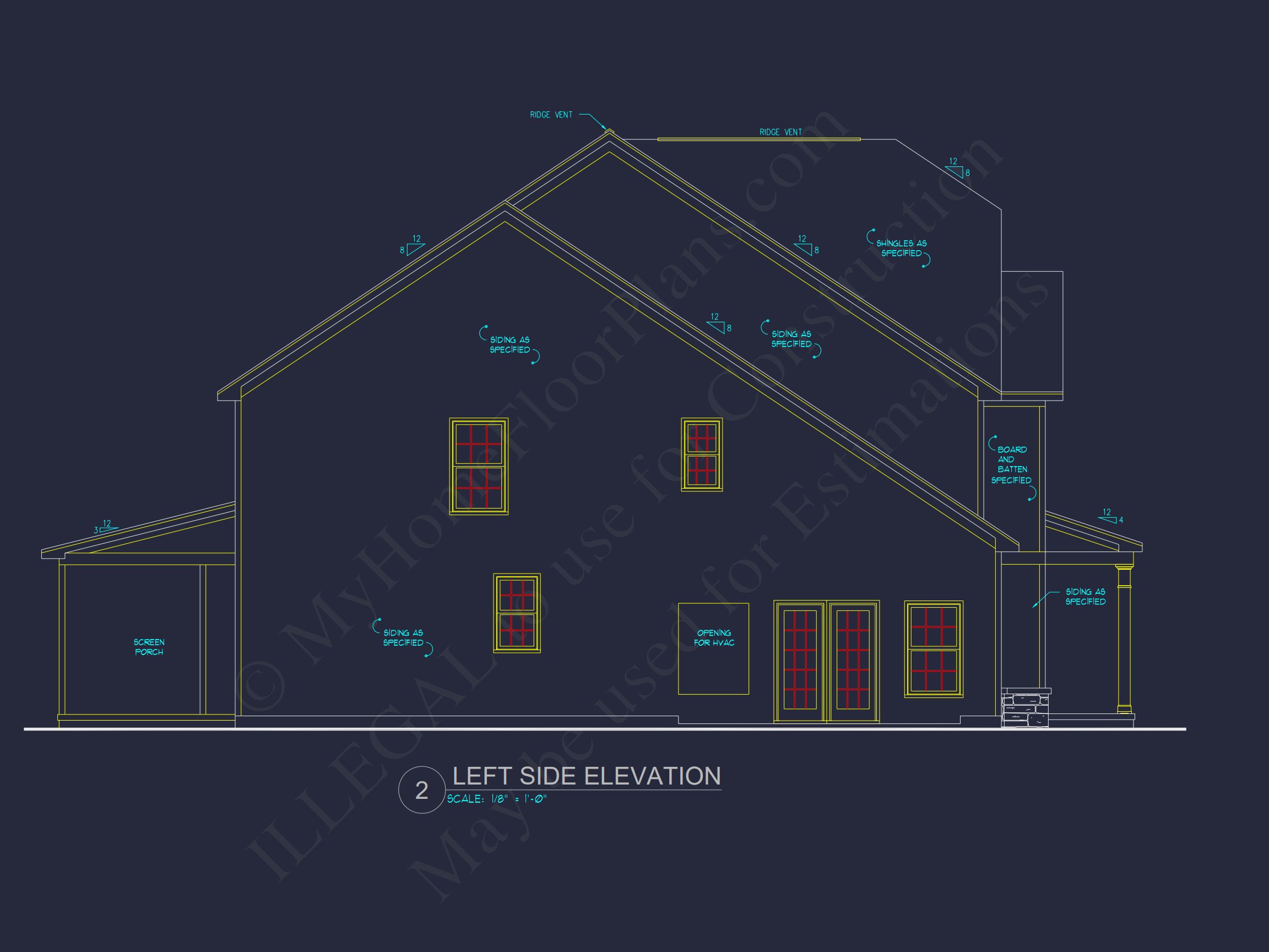 2-Story Traditional house Plan with 4 Bedrooms and Open Floor Plan