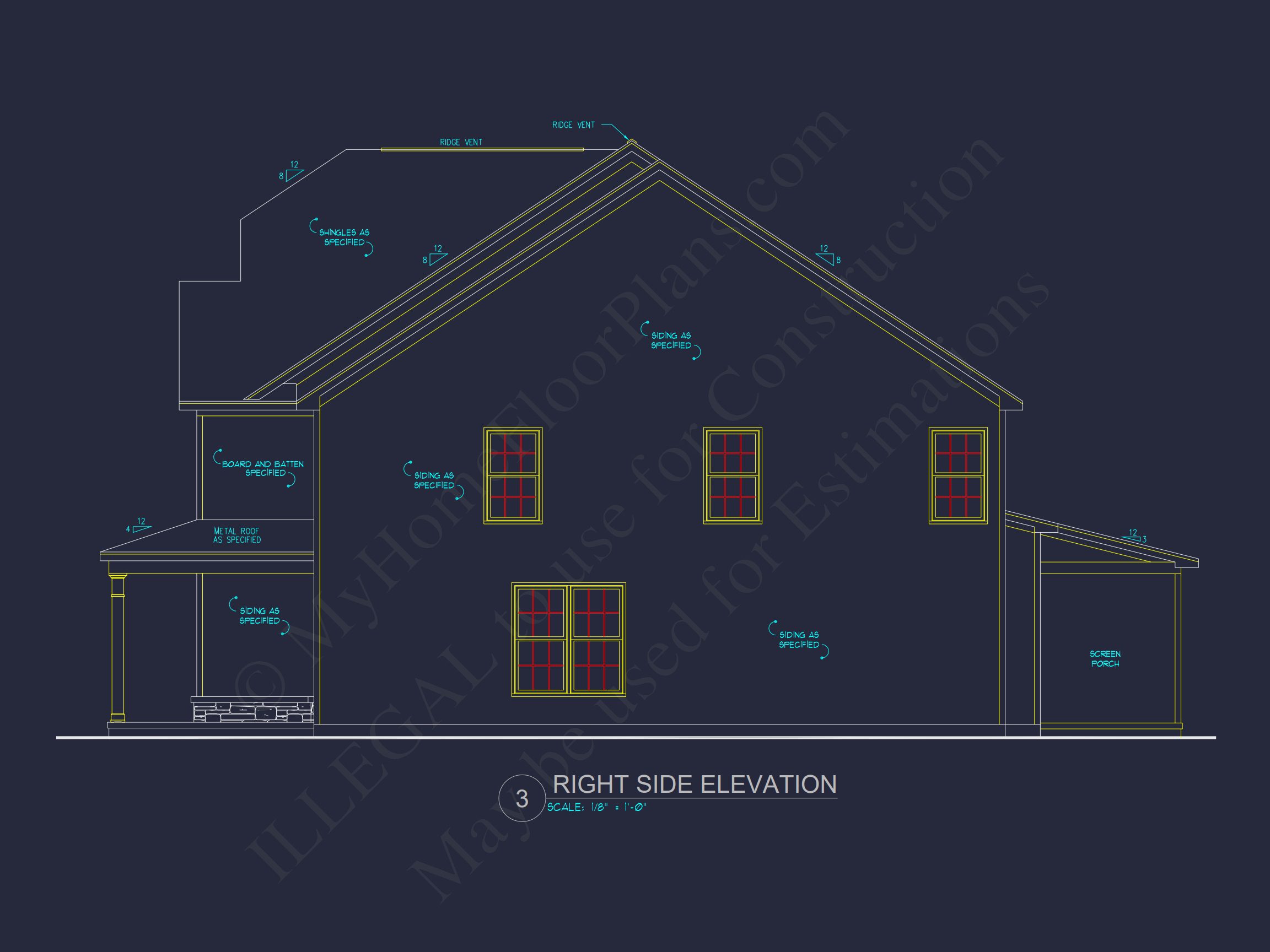 2-Story Traditional house Plan with 4 Bedrooms and Open Floor Plan